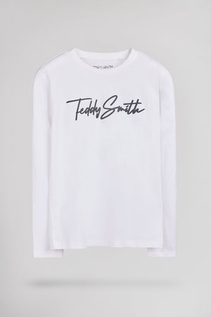 T-shirt col rond EVAN ML JR BLANC