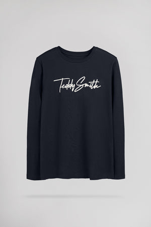 T-shirt col rond EVAN ML JR DARK NAVY