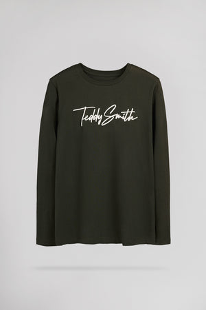 T-shirt T-EVAN ML JR DEEP KAKI