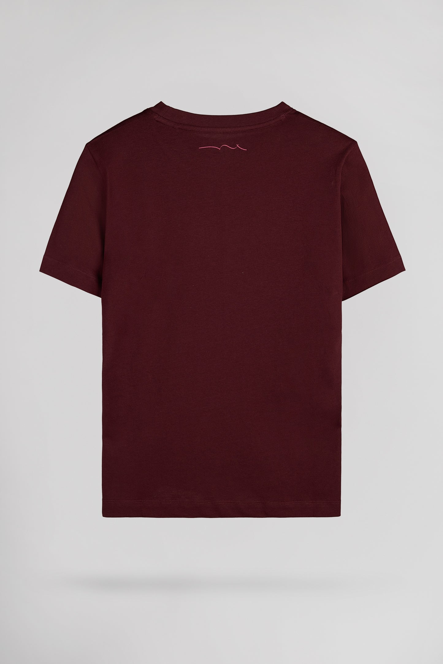 T-shirt col rond T-JIM MC JR BORDEAUX FONCE