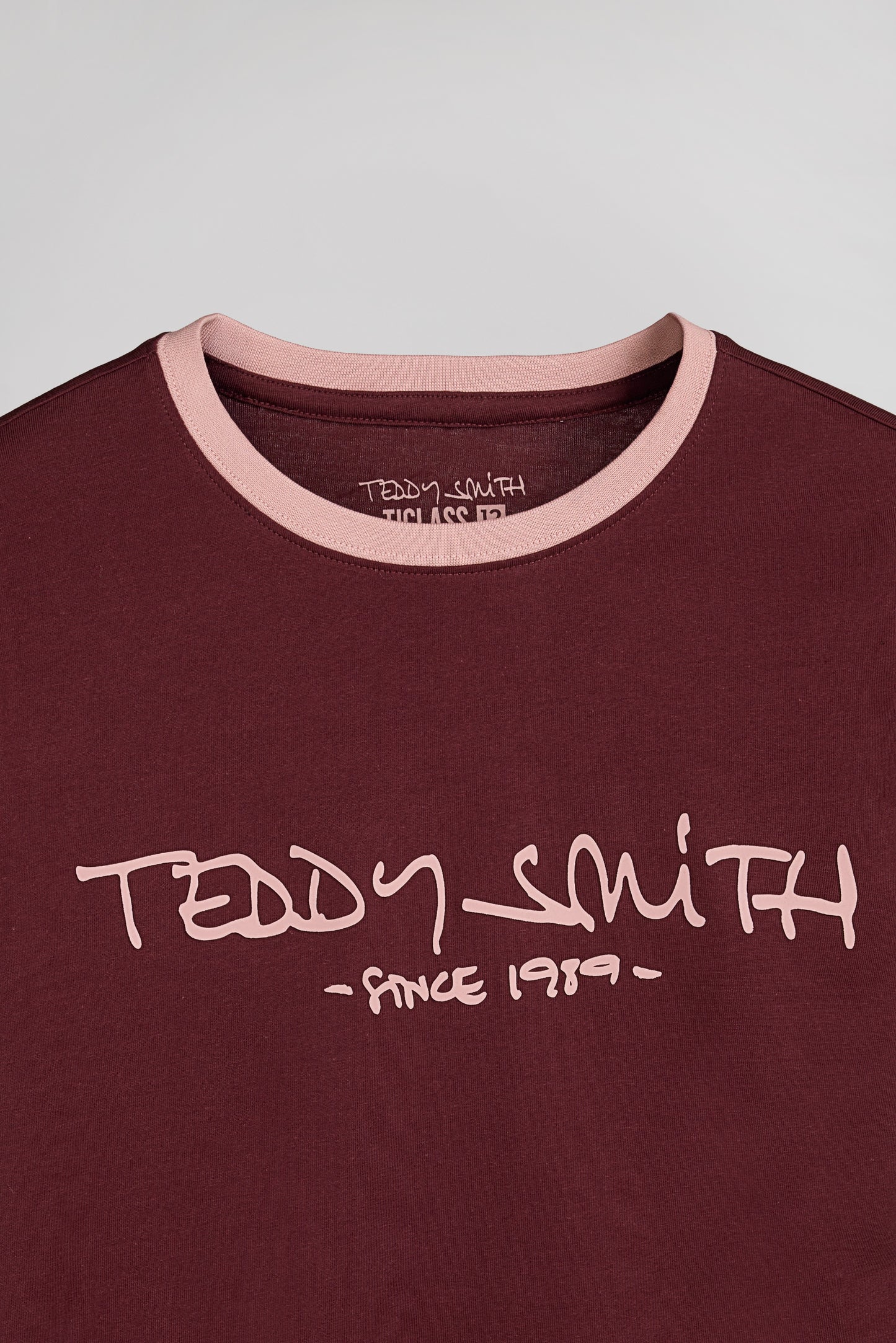 T-shirt TICLASS MC JR BORDEAUX FONCE