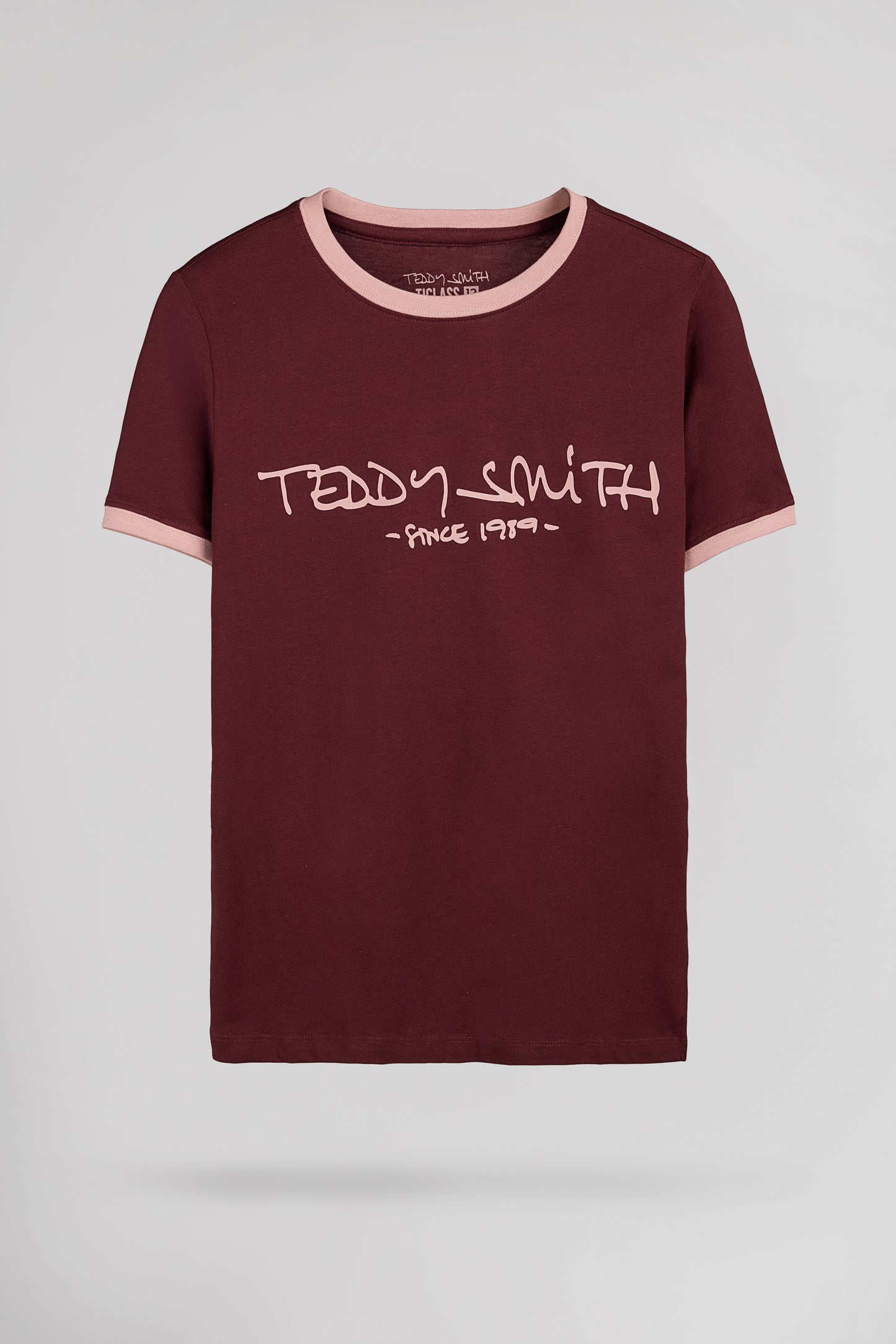 T-shirt TICLASS MC JR BORDEAUX FONCE