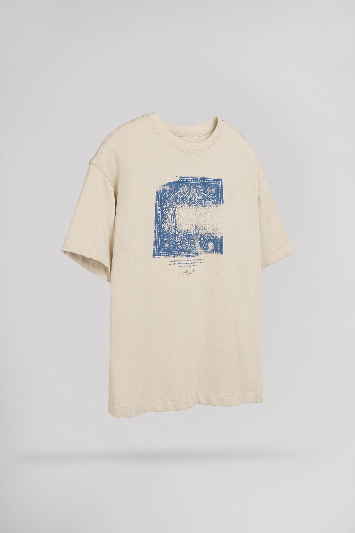 T-shirt T-ROND MC JR BEIGE CLAIR