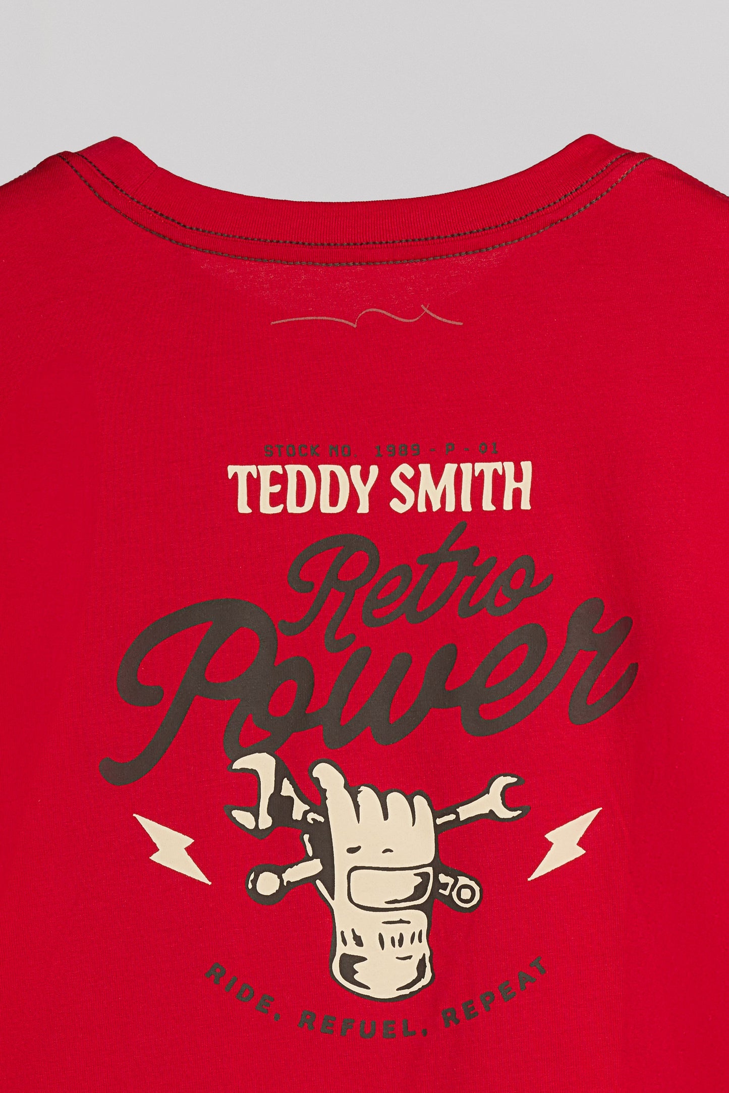 T-shirt col rond T-ASHA MC JR ROUGE VIF