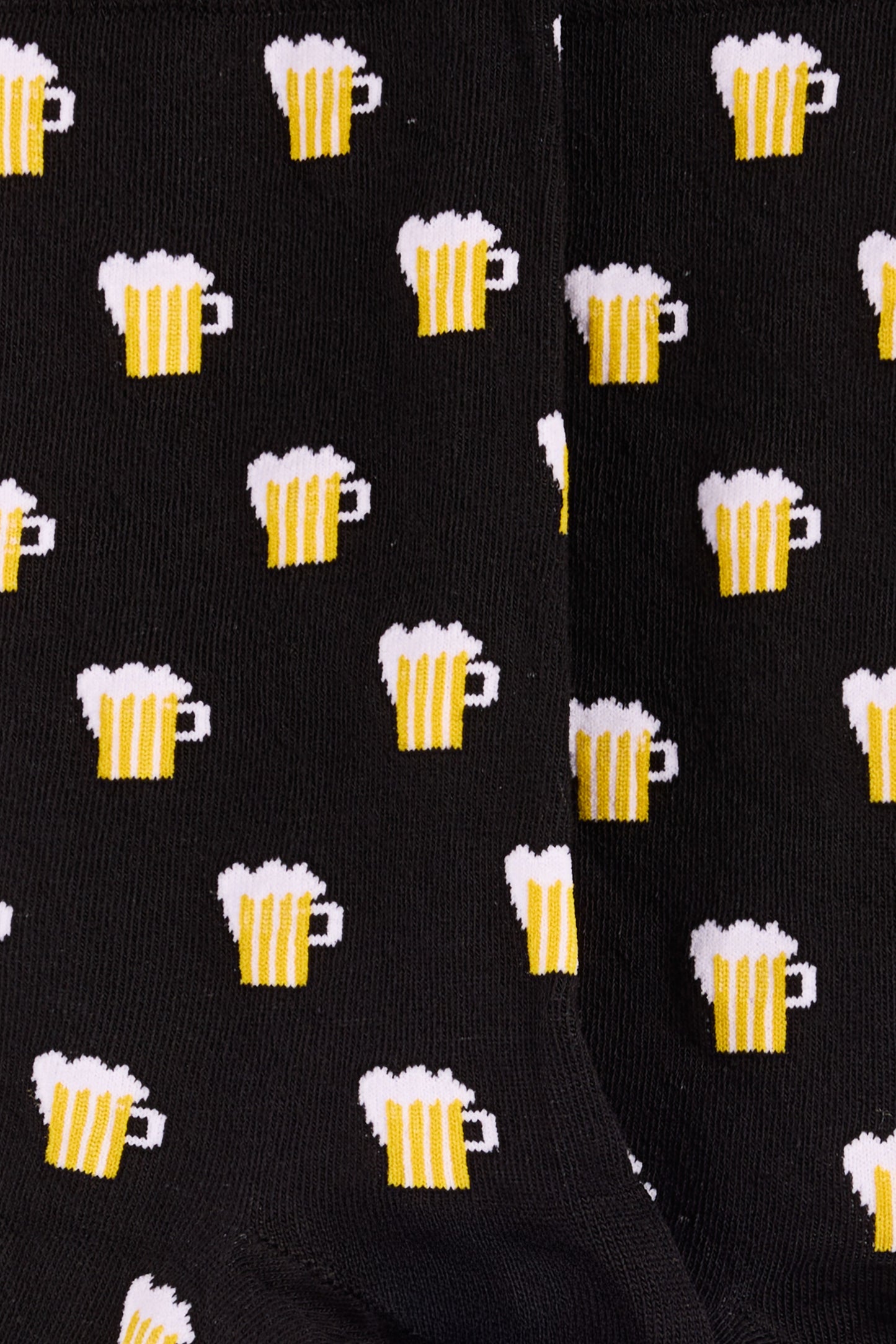 Chaussettes Teddy mi-hautes MOTIFS MIX BEER BLACK