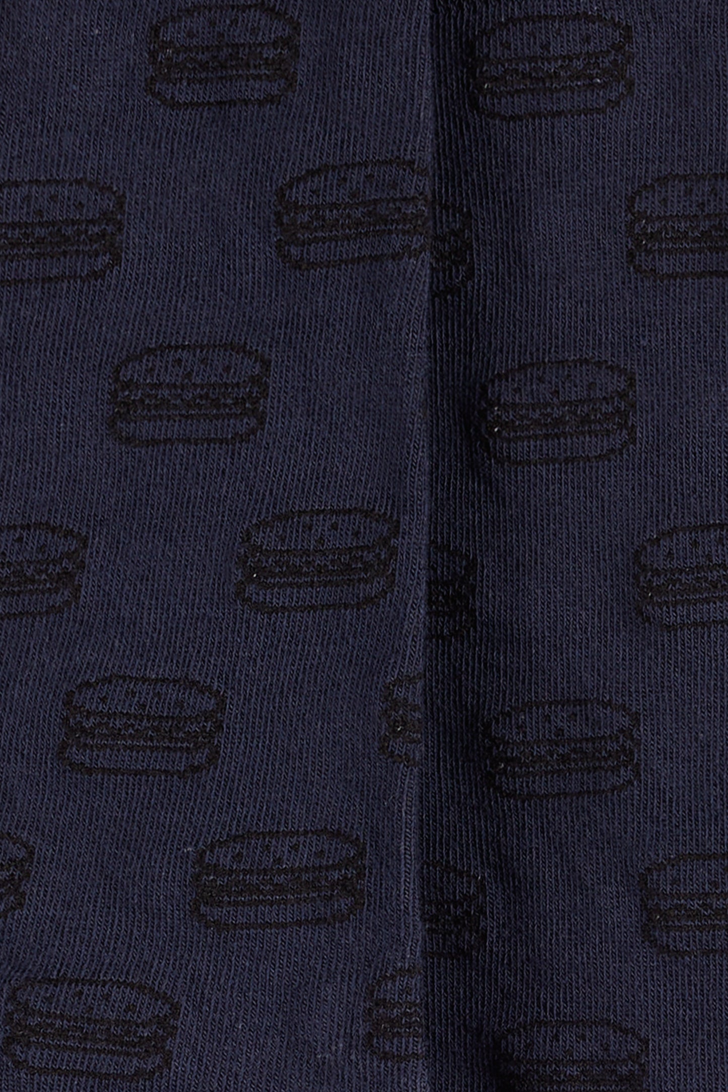 Chaussettes Teddy mi-hautes MOTIFS MIX BURGER DARK NAVY