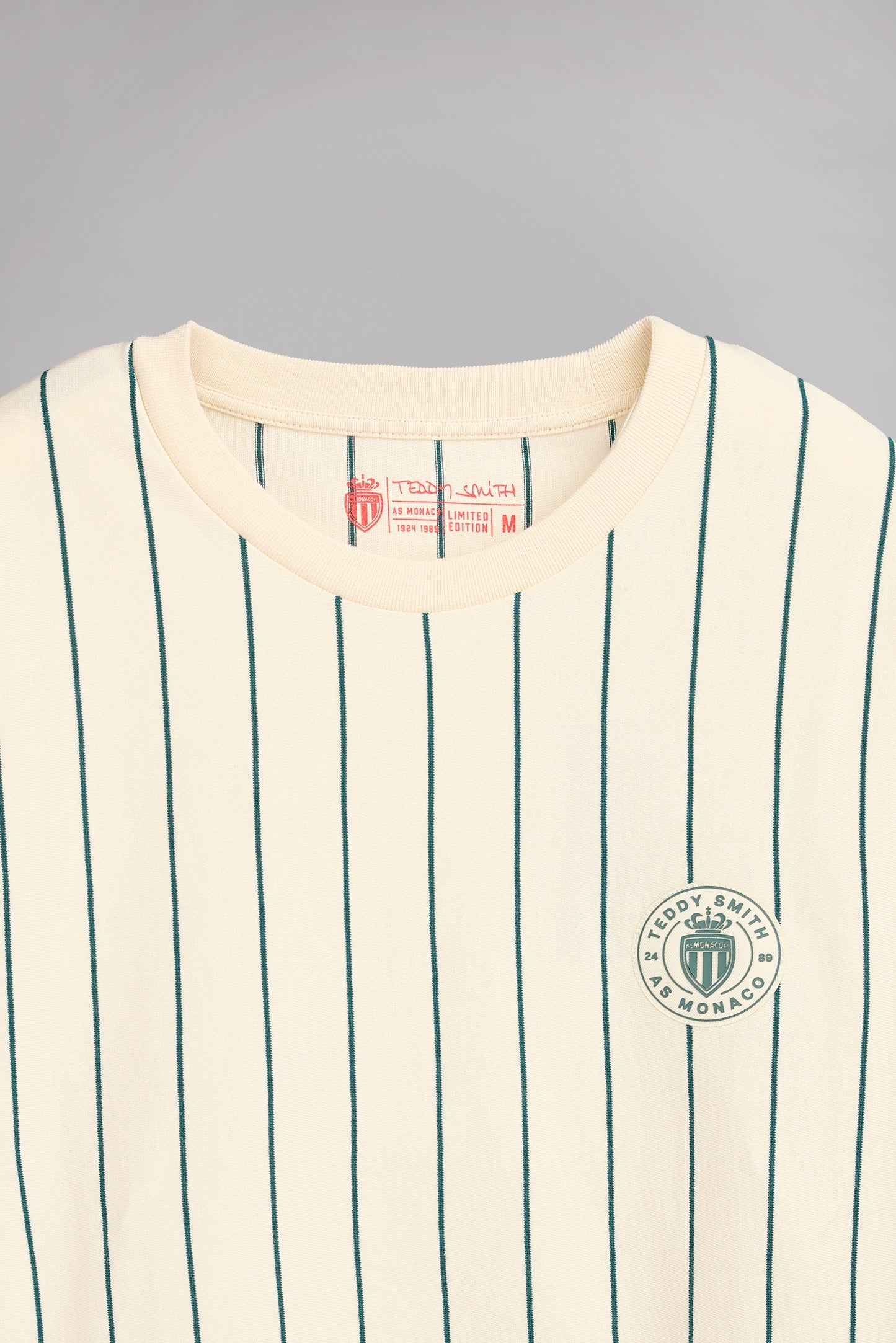 T-shirt à rayures T-LEAGUE MC CREAM