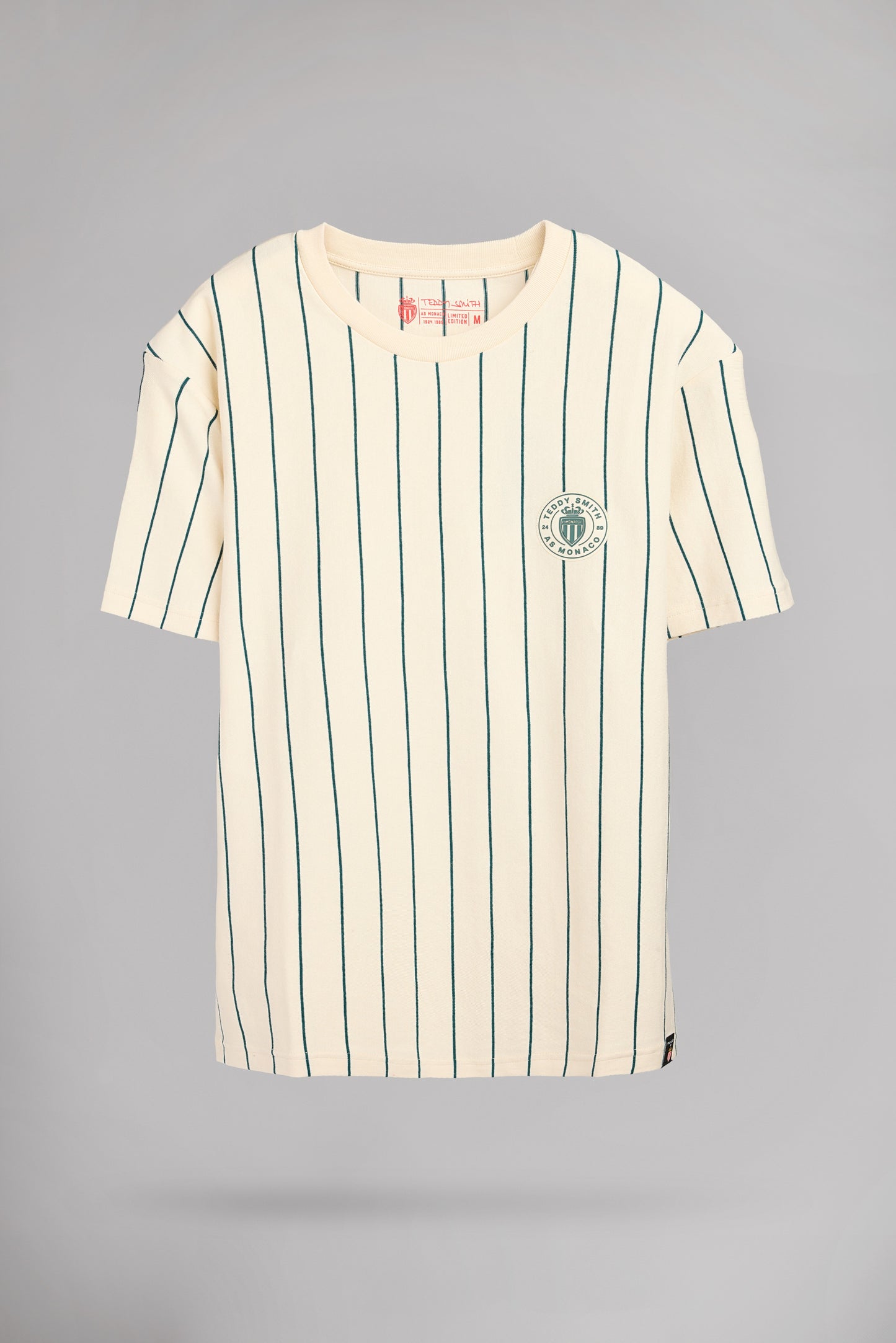 T-shirt à rayures T-LEAGUE MC CREAM