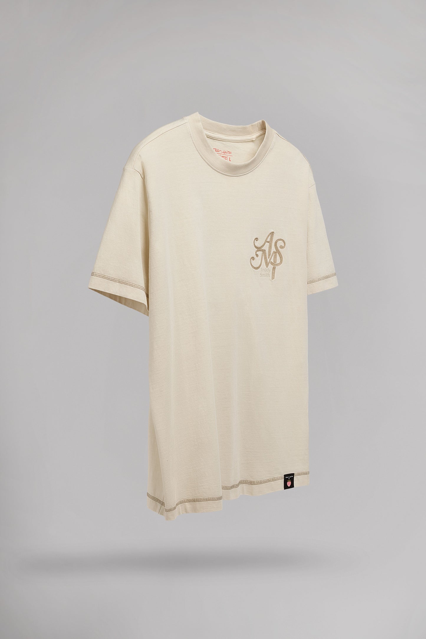 T-shirt T-MATCH MC CREAM