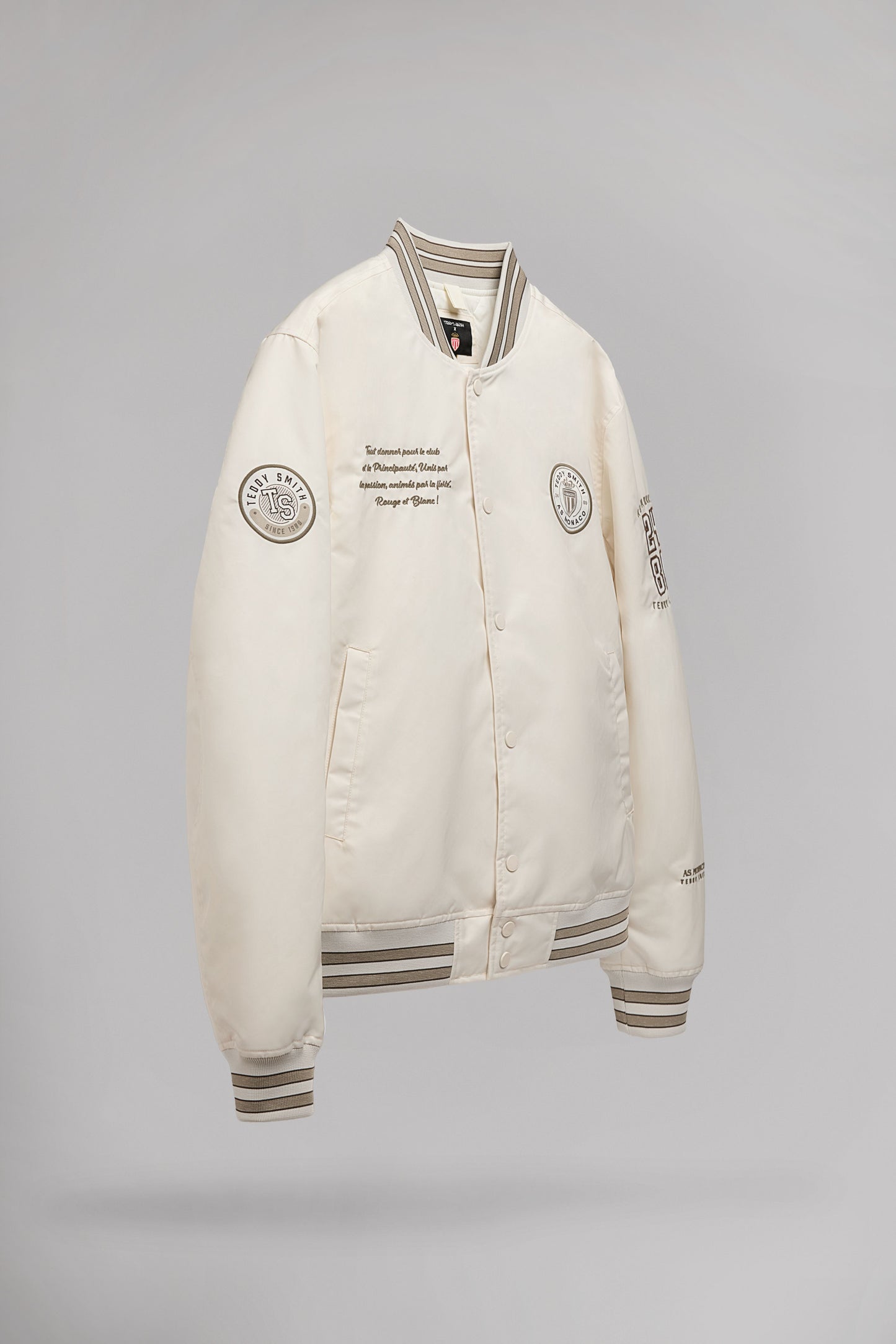 Blouson bomber B-CAMPUS MONACO CREAM
