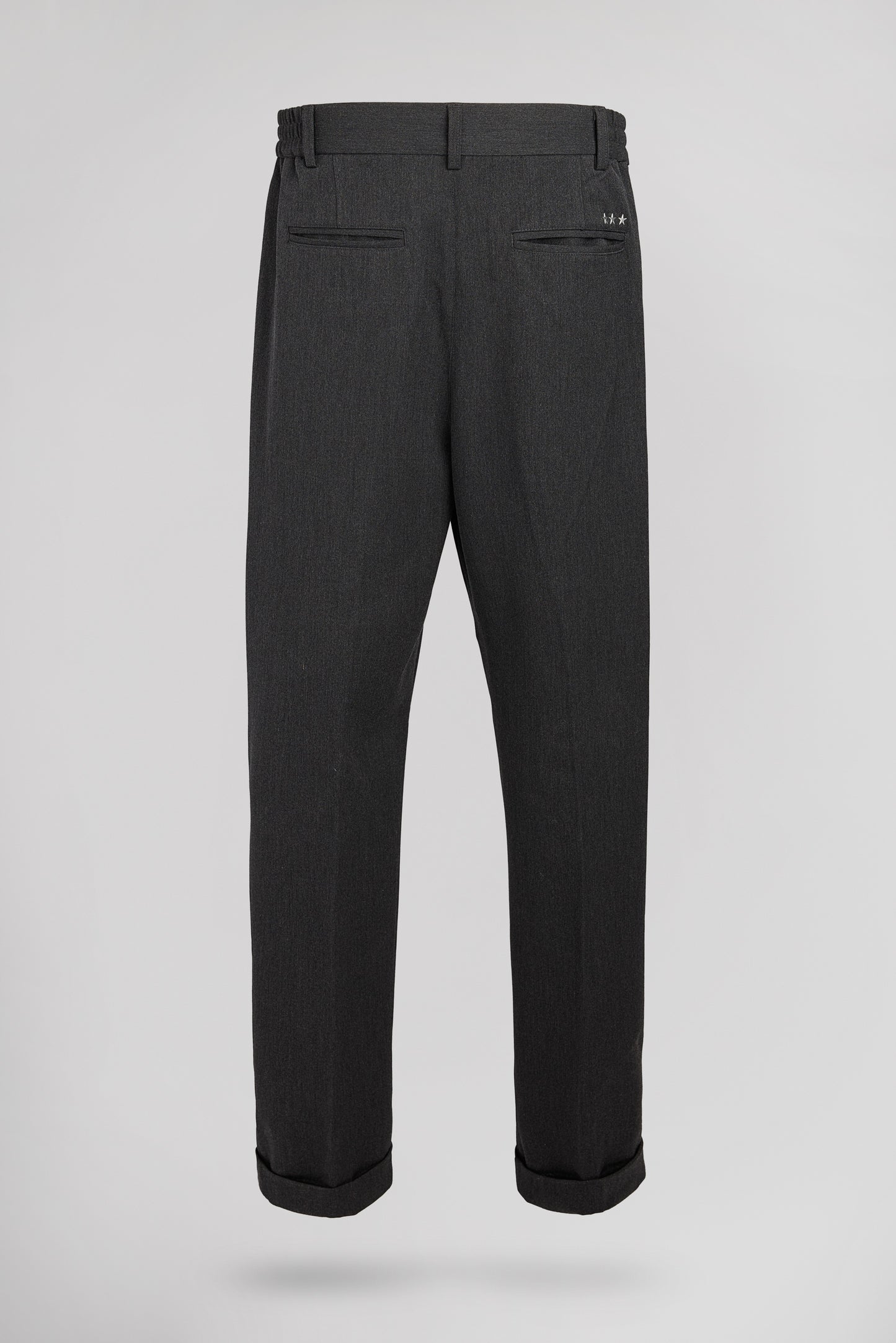 Pantalon slim P-OSLO MELANGE BLACK