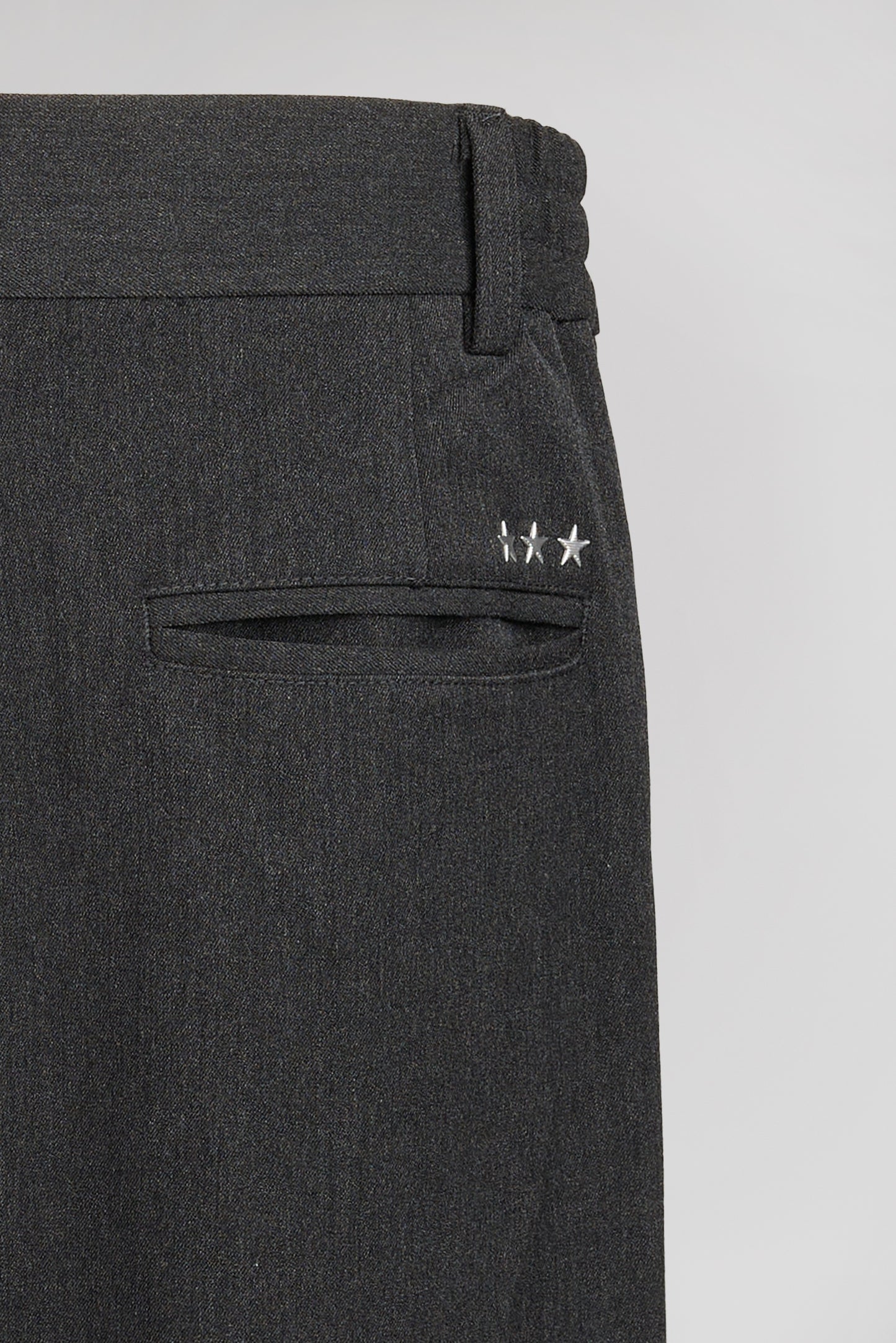 Pantalon slim P-OSLO MELANGE BLACK