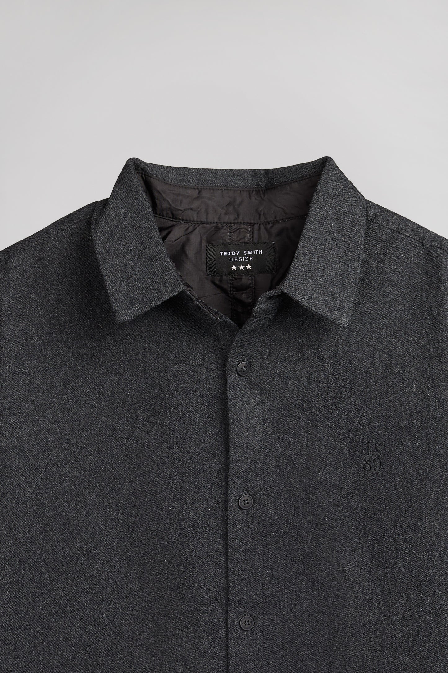 Chemise flanelle C-ODIN ML MELANGE BLACK