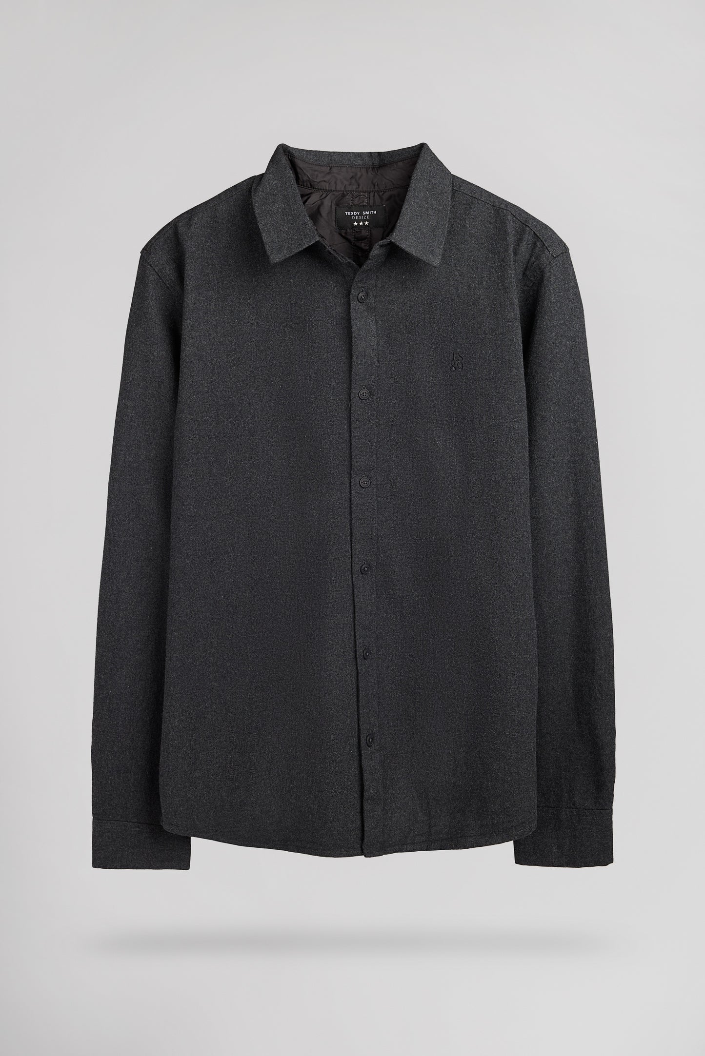 Chemise flanelle C-ODIN ML MELANGE BLACK