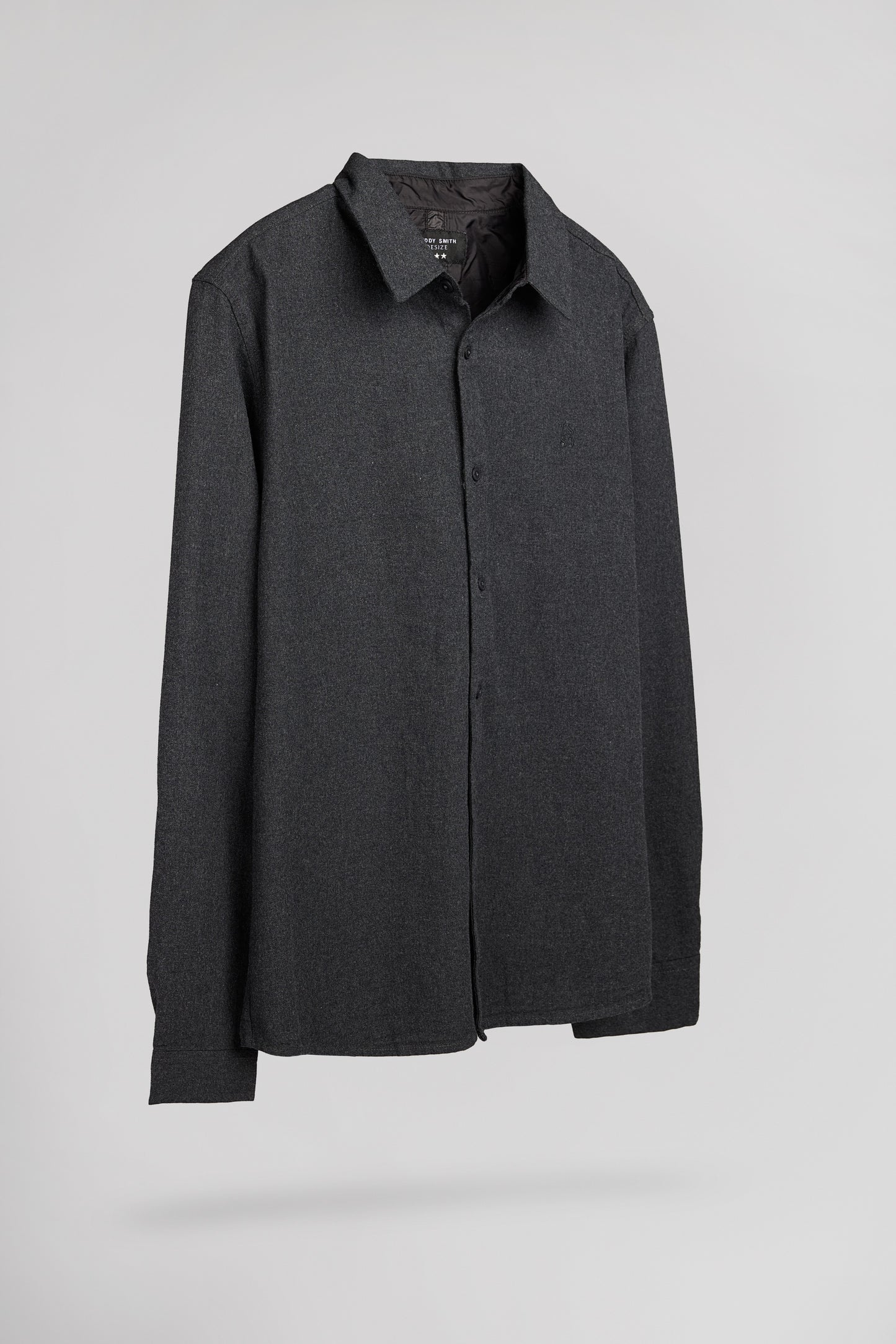 Chemise flanelle C-ODIN ML MELANGE BLACK