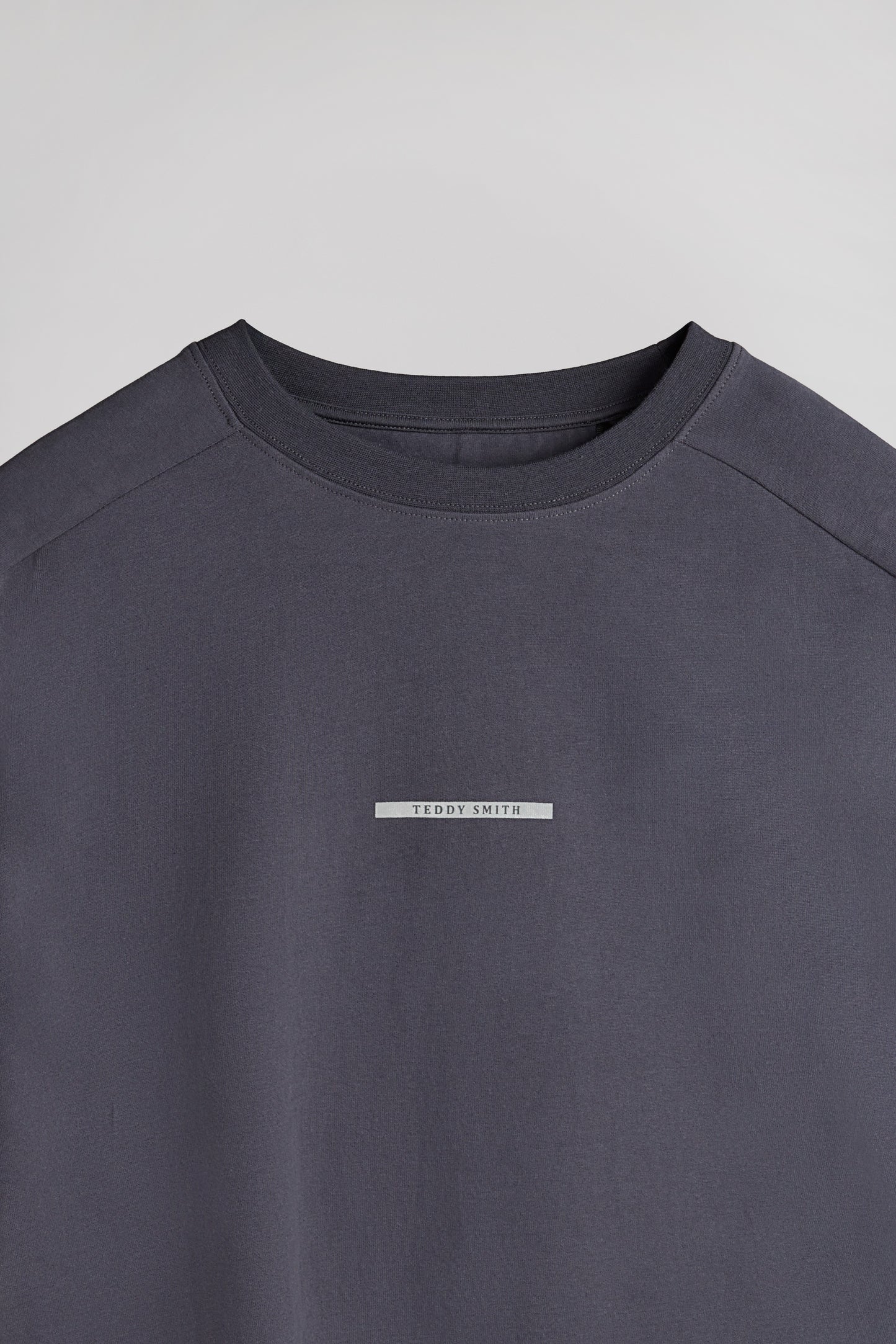 T-shirt col rond T-TOBIAS MC CHARCOAL