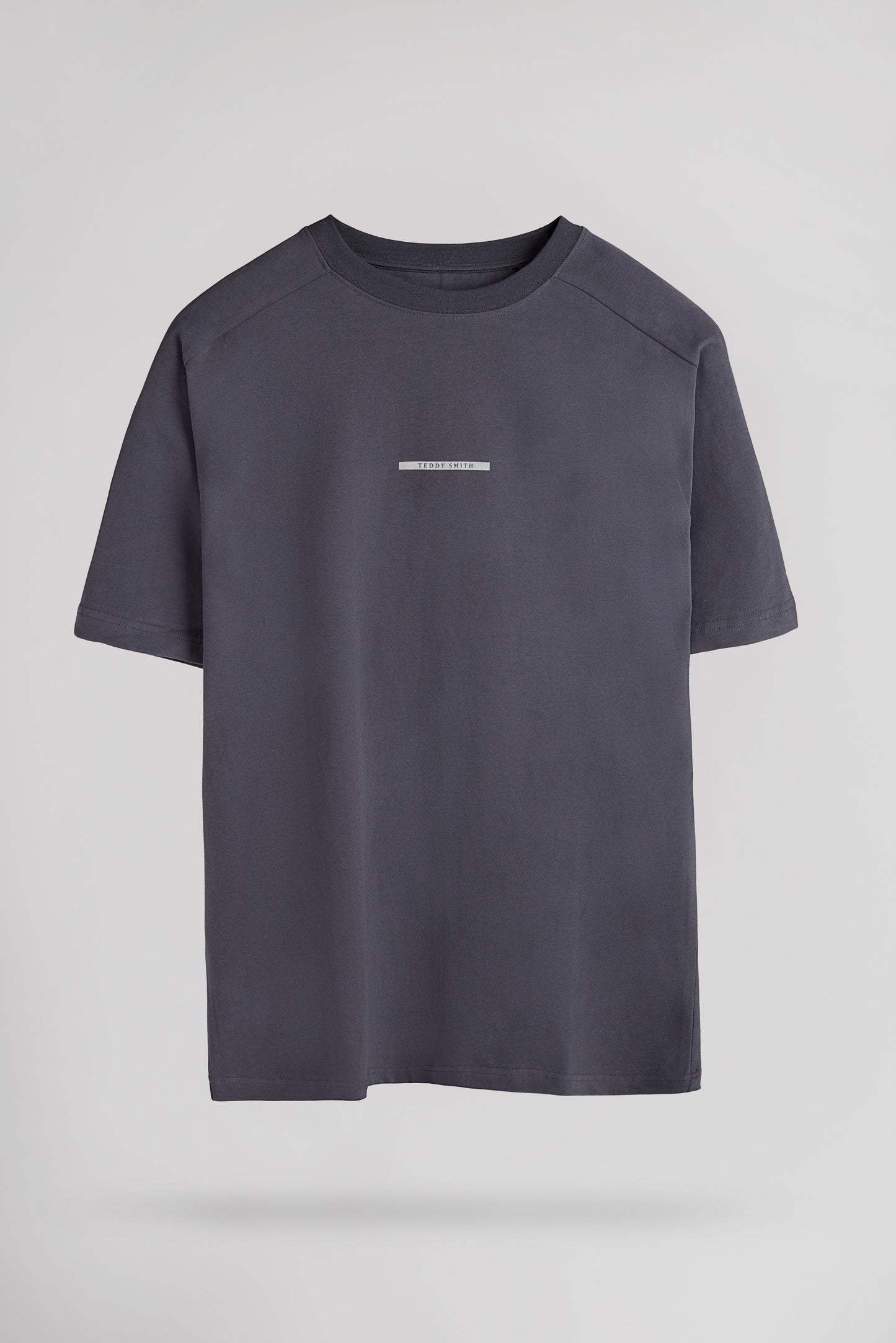 T-shirt col rond T-TOBIAS MC CHARCOAL