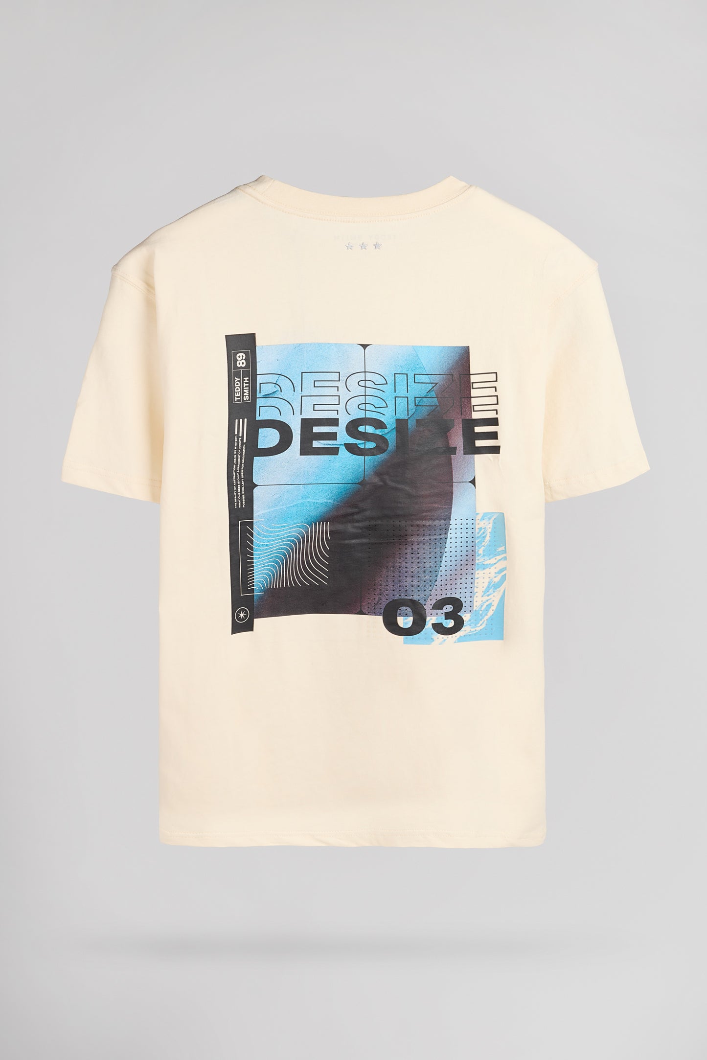T-shirt ample T-AUGUST MC CREAM
