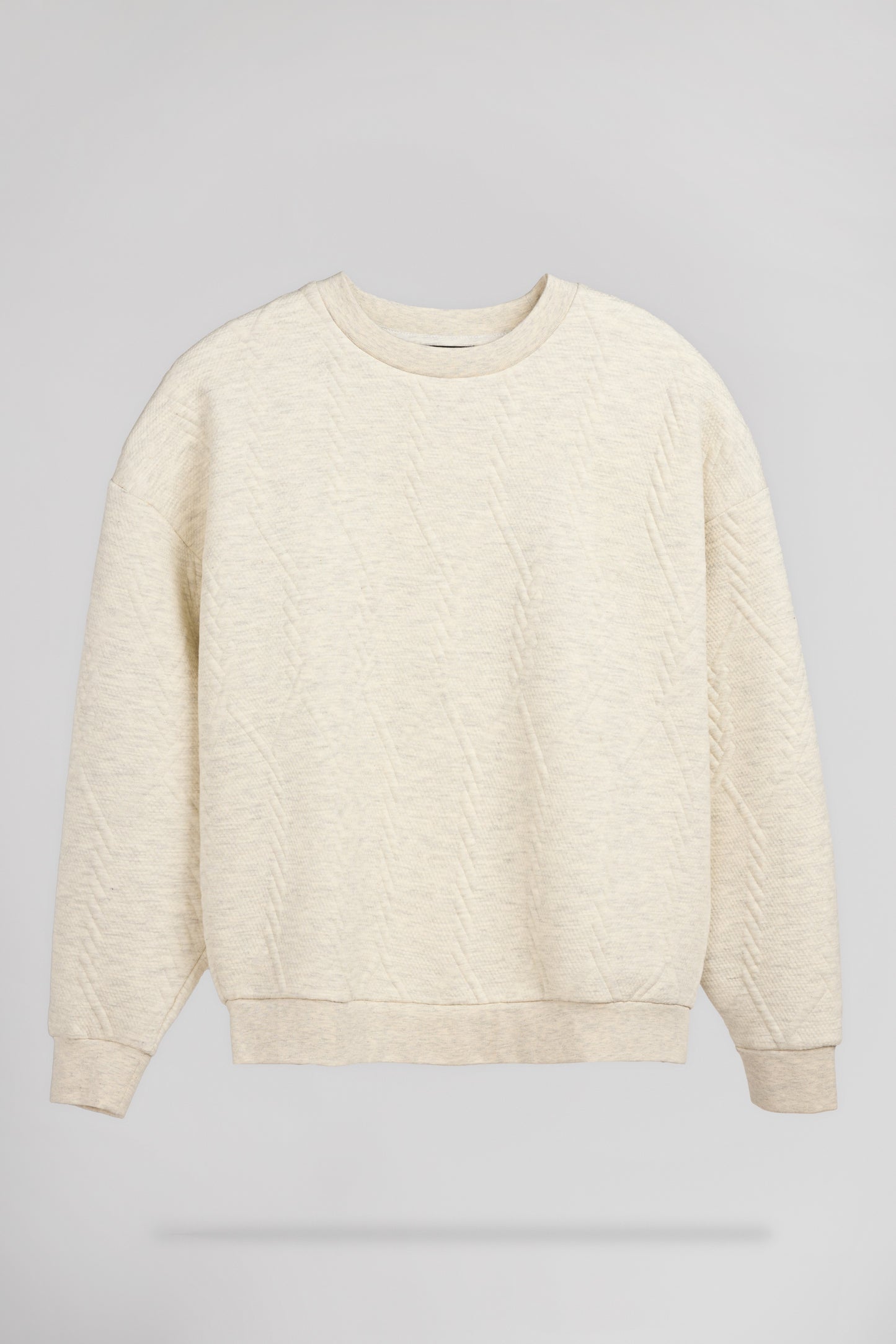 Sweat molleton oversize S-ROSA RC BLANC IVOIRE CHINE