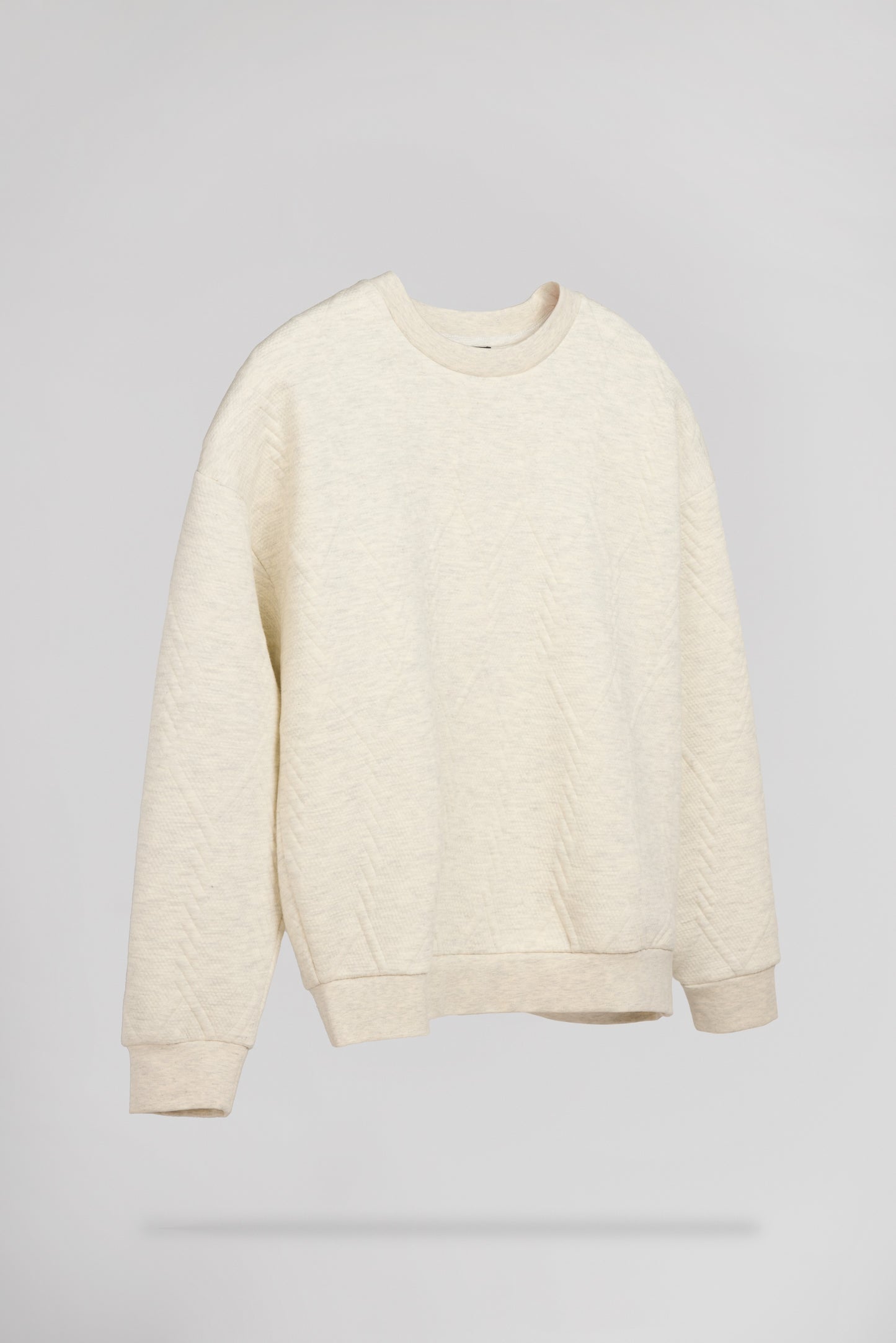 Sweat molleton oversize S-ROSA RC BLANC IVOIRE CHINE