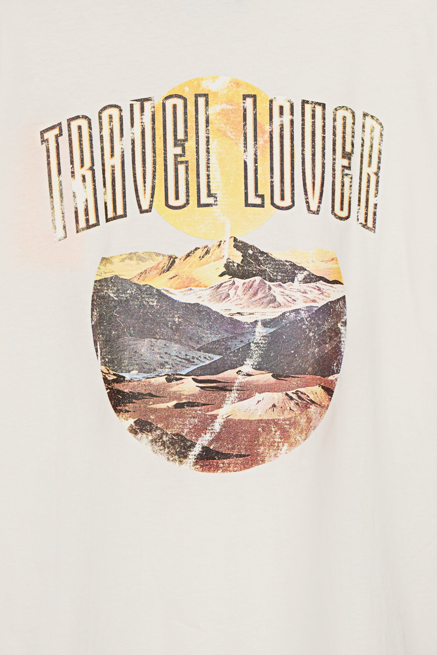 T-shirt oversize T-VIBES MC MIDDLE WHITE