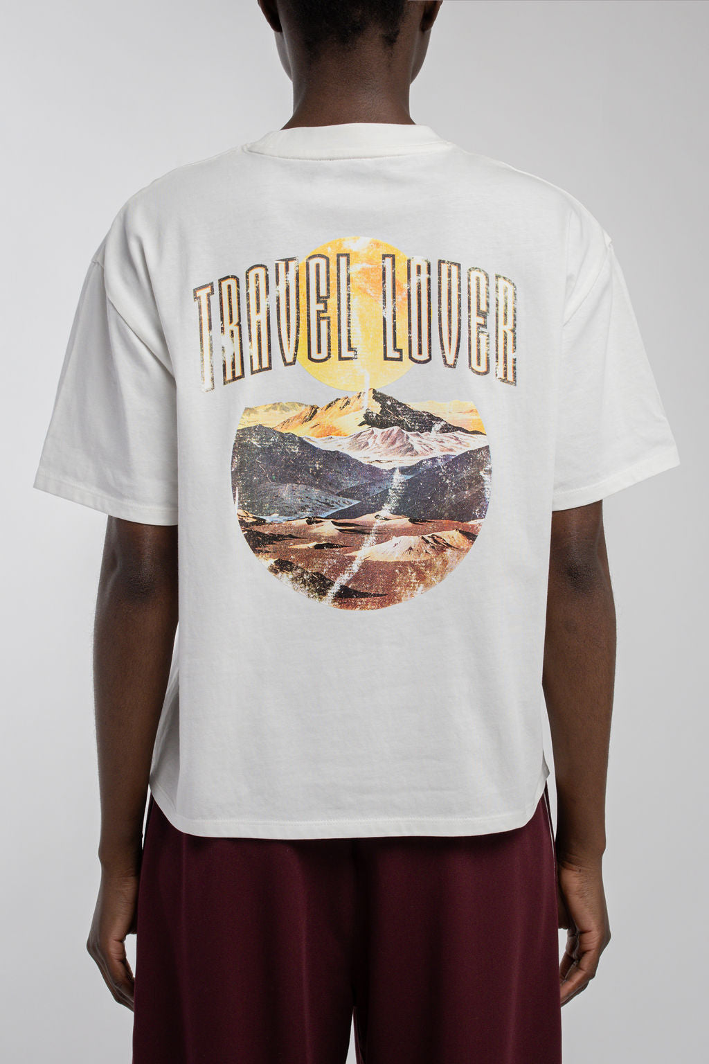 T-shirt oversize T-VIBES MC MIDDLE WHITE