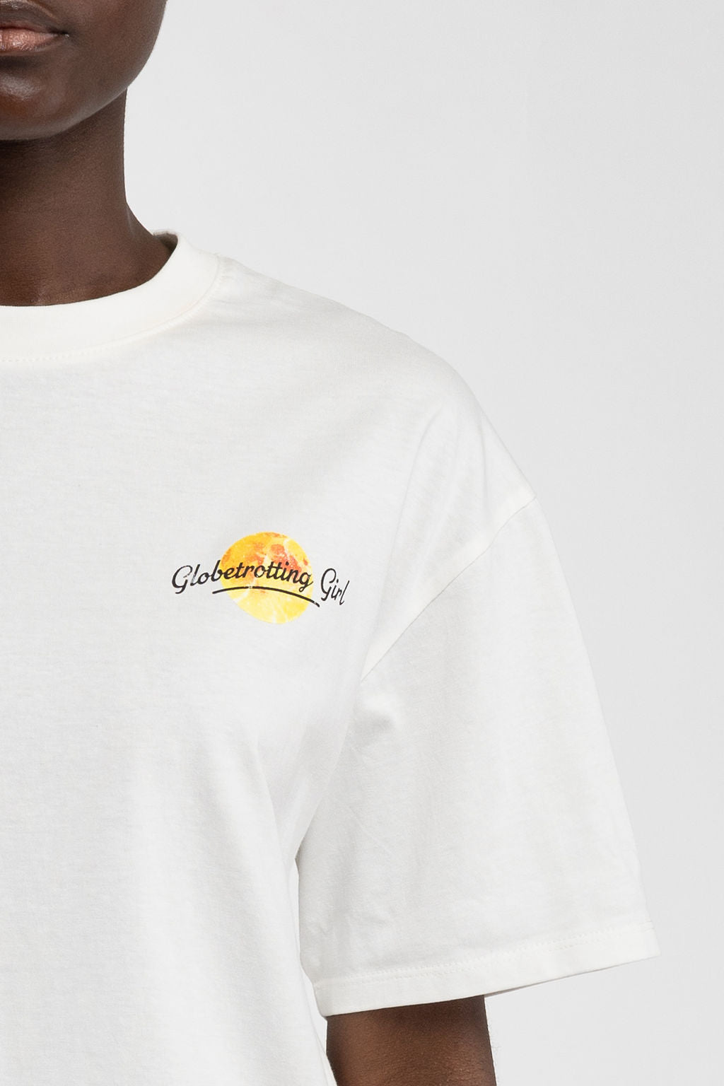 T-shirt oversize T-VIBES MC MIDDLE WHITE