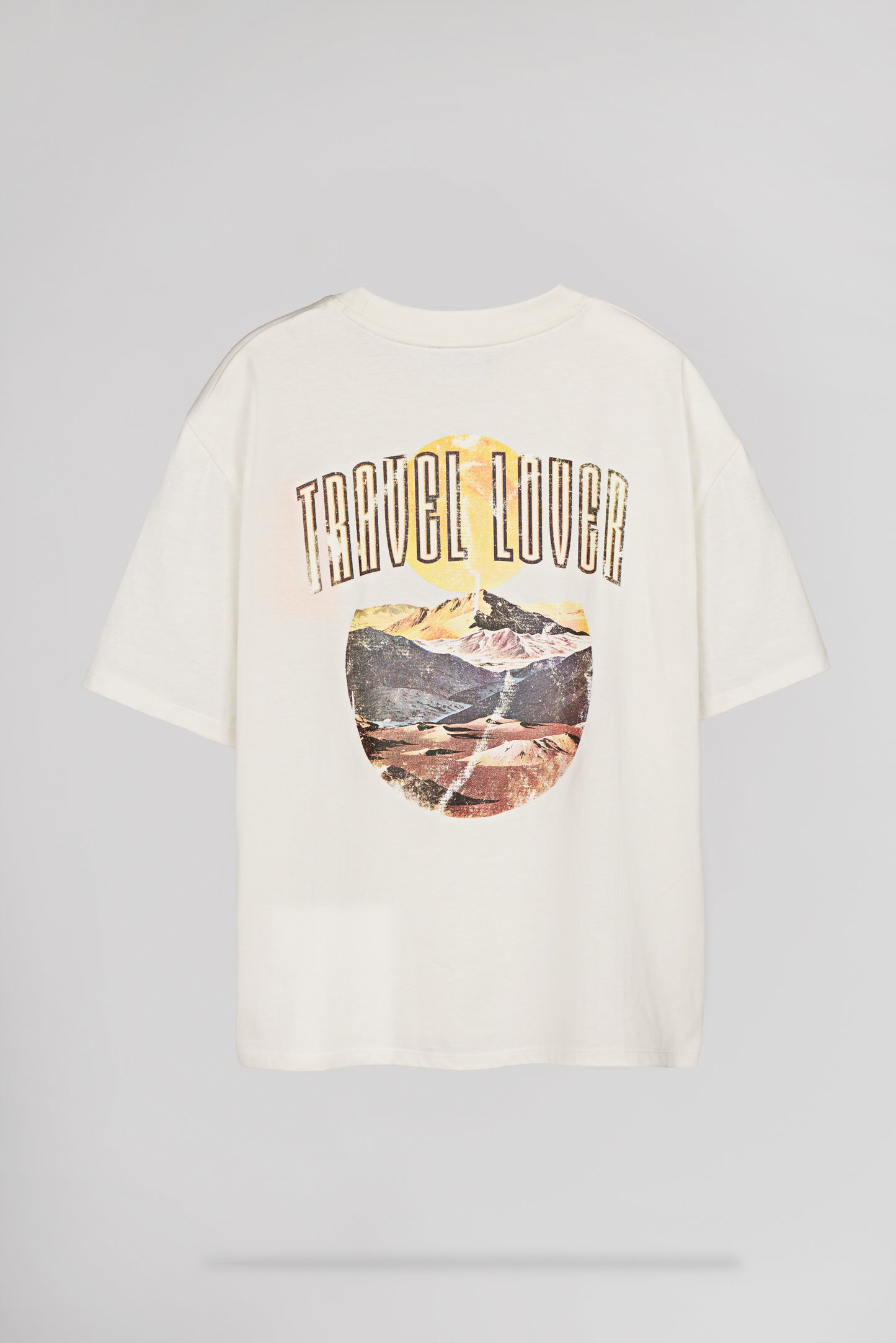 T-shirt oversize T-VIBES MC MIDDLE WHITE