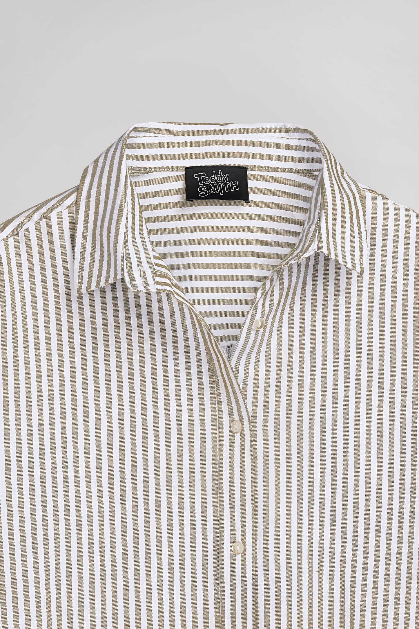 Chemise à rayures C-LINE ML OLIVE