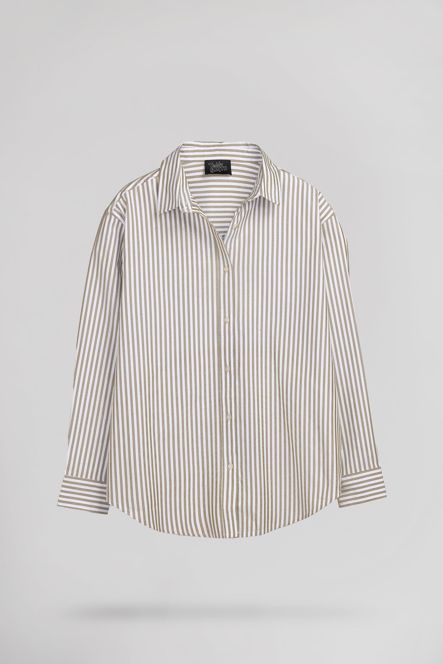 Chemise à rayures C-LINE ML OLIVE