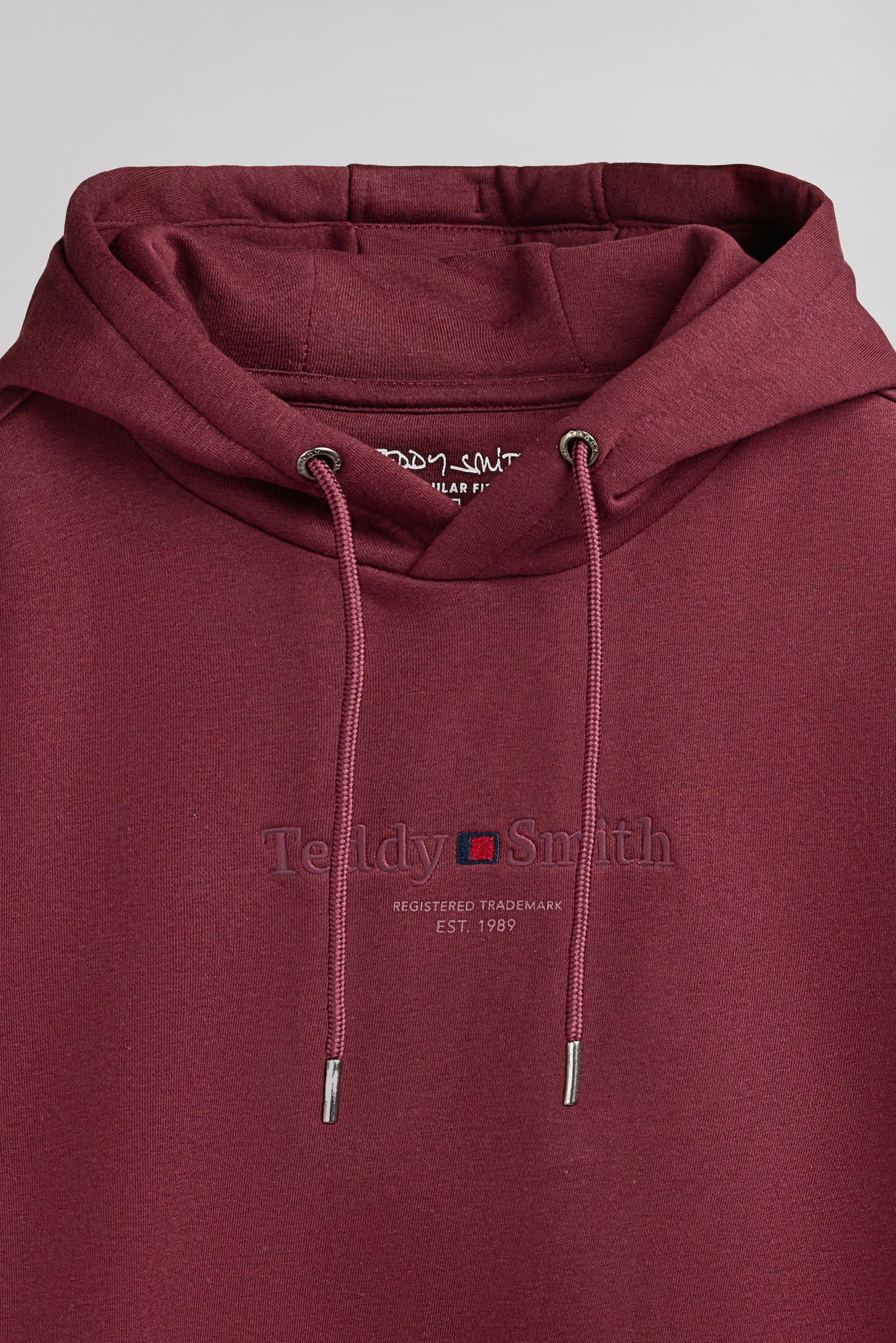 Sweat S-JIM HOODY FRAMBOISE FONCE - Teddy Smith