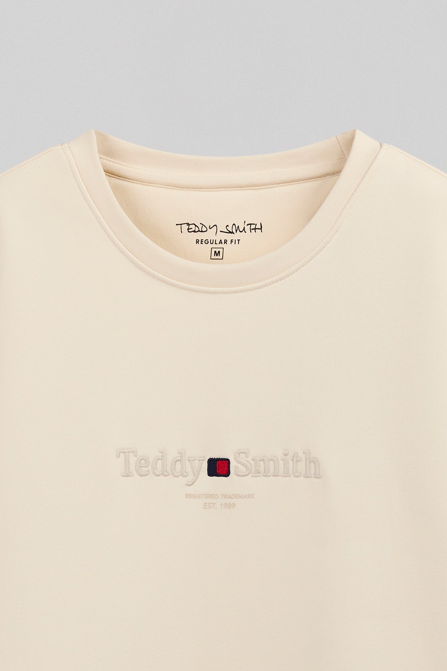 Sweat ras-du-cou S-JIM RC NATUREL - Teddy Smith