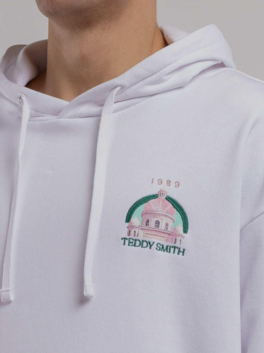 Sweat S-ANDREW HOODY BLANC - Teddy Smith