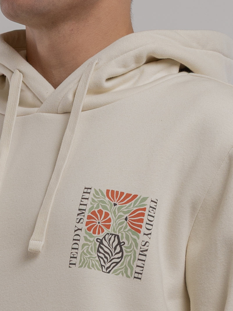 Sweat S-PANORAMA HOOD CREAM - Teddy Smith