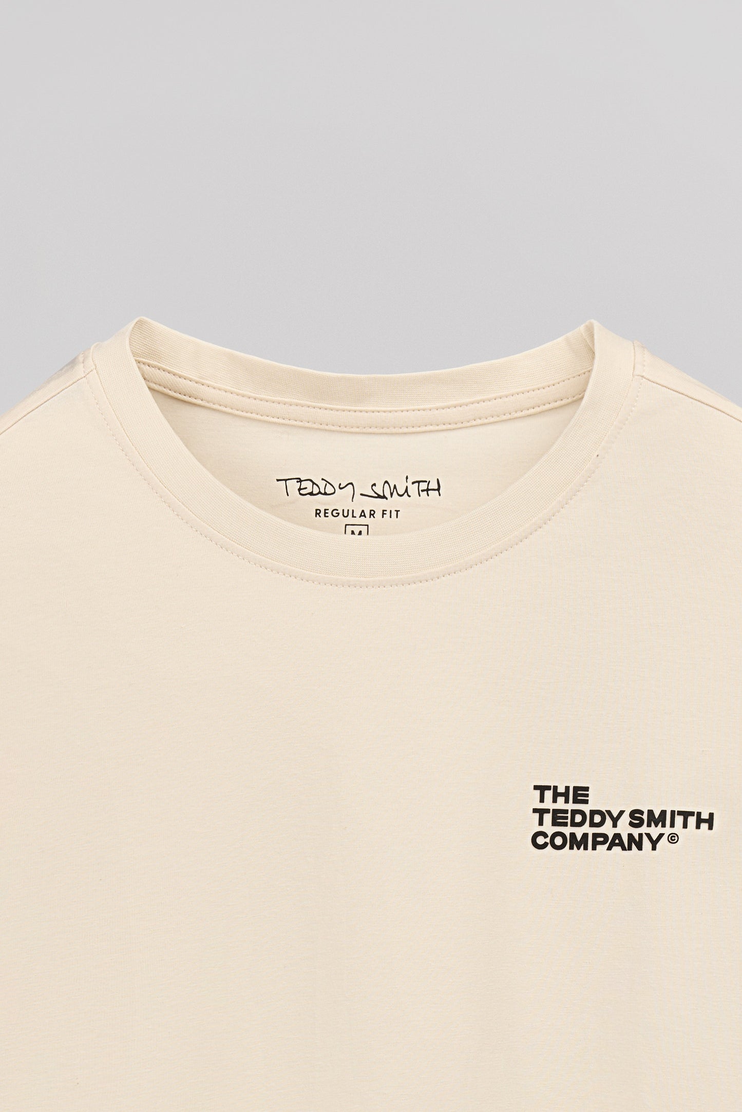 T-shirt T-COMPANY MC CREAM