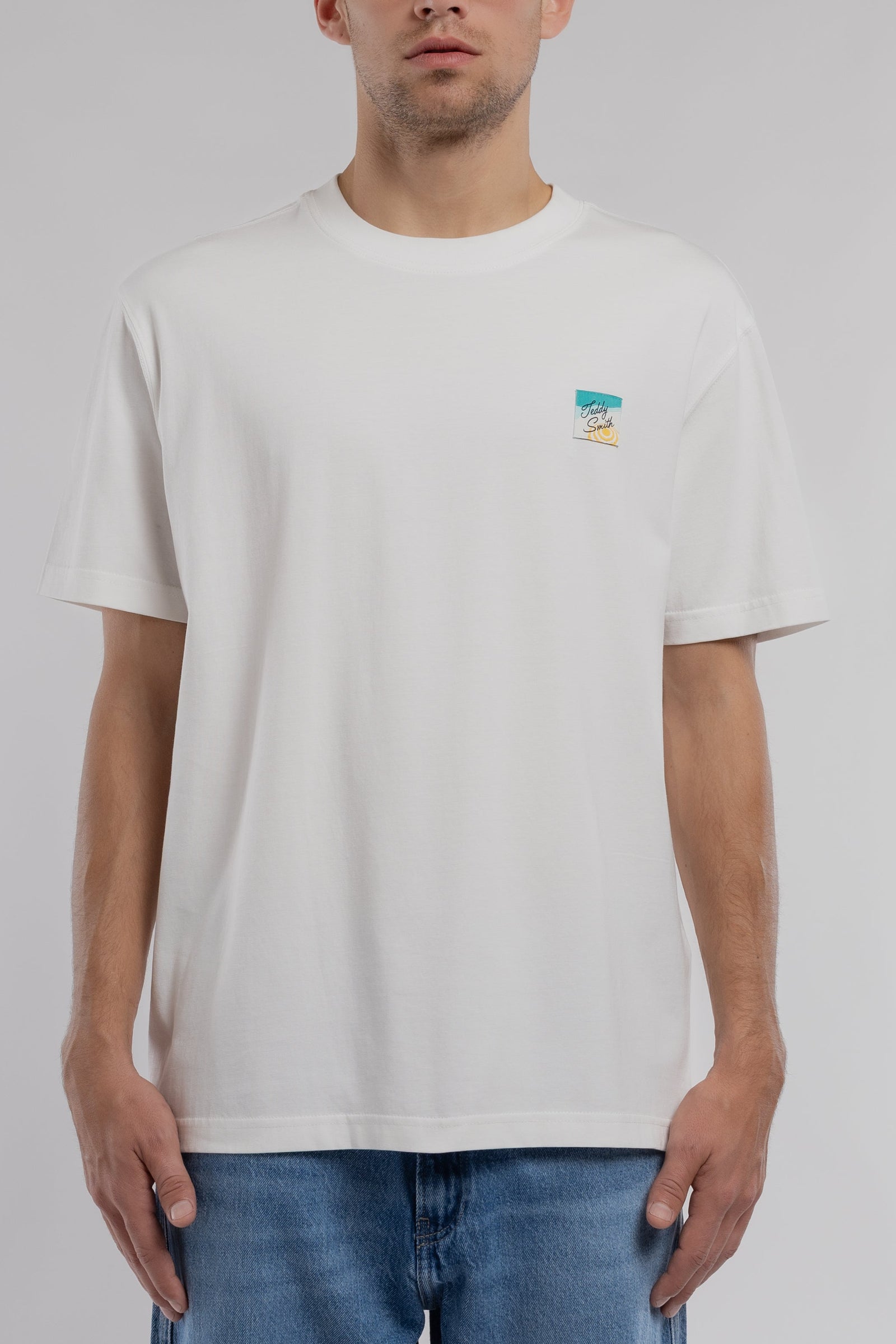 T-shirt T-EDRIC MC MIDDLE WHITE