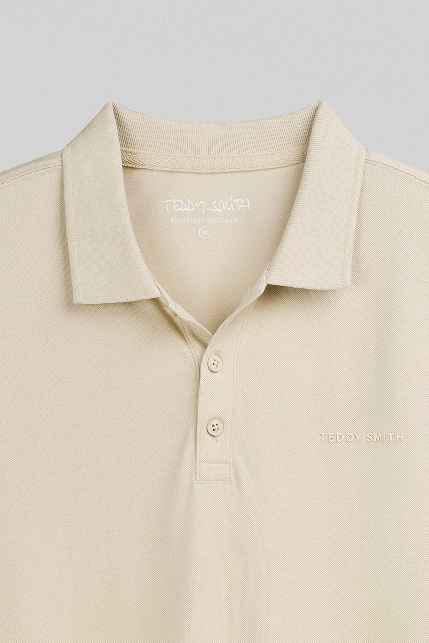 Polo piqué P-ALBAN MC SOFT GREGE - Teddy Smith