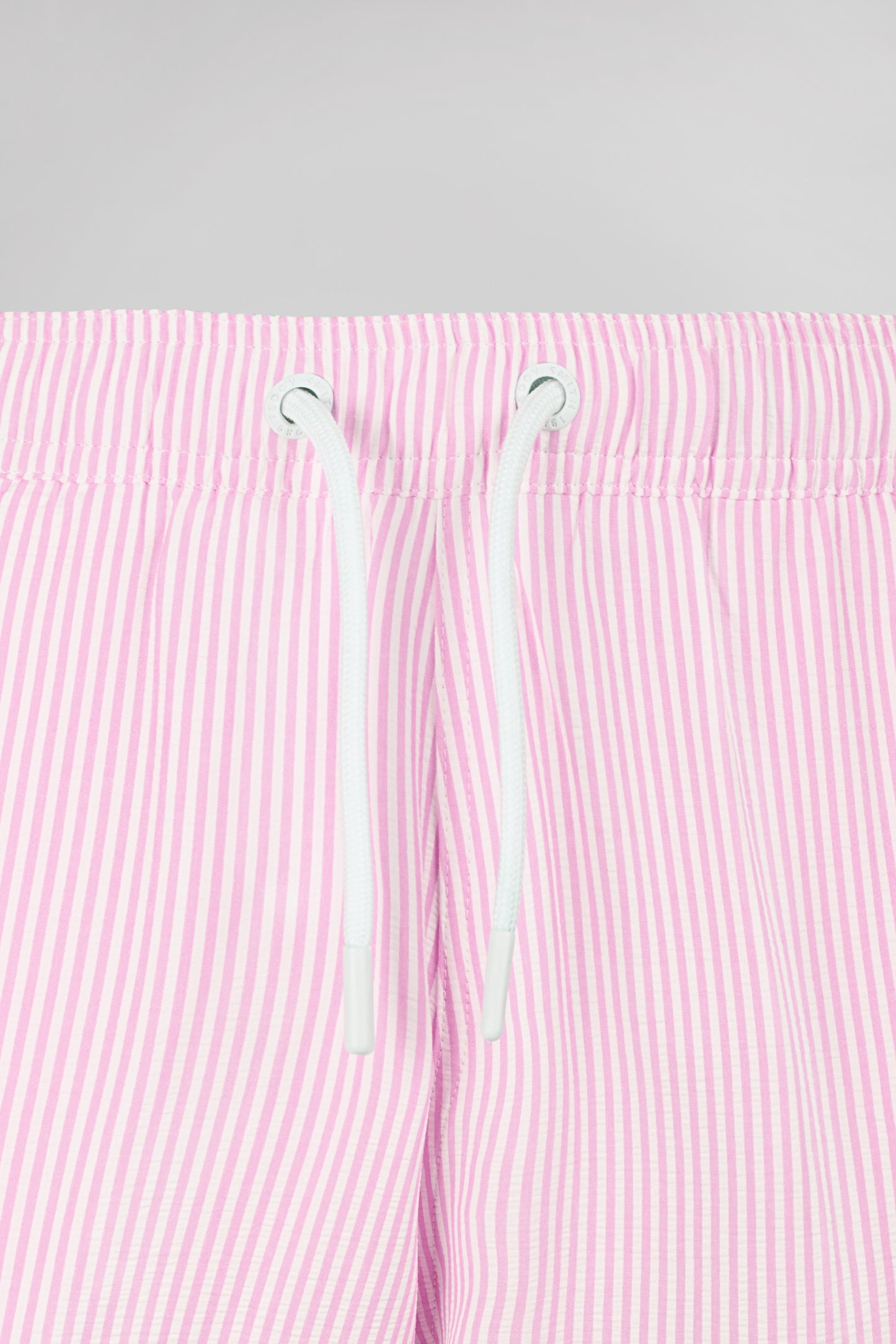Short de bain seersucker rayé S-PABLO PINK SHIRT - Teddy Smith