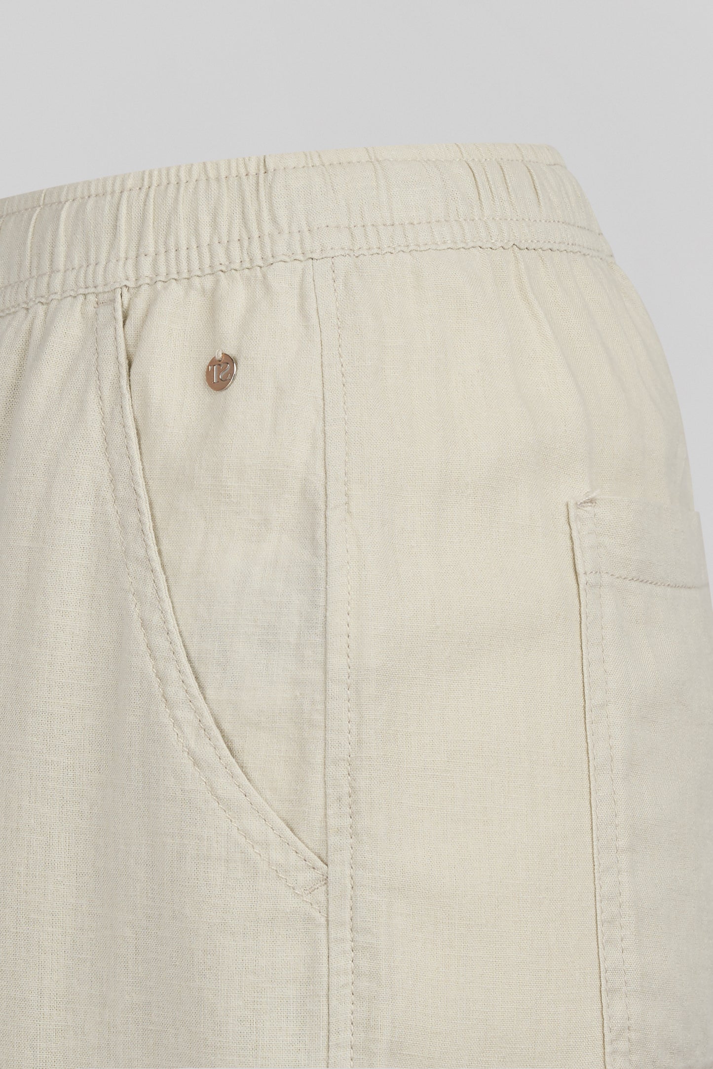 Short décontracté S-JETT SH LINEN SOFT GREGE - Teddy Smith