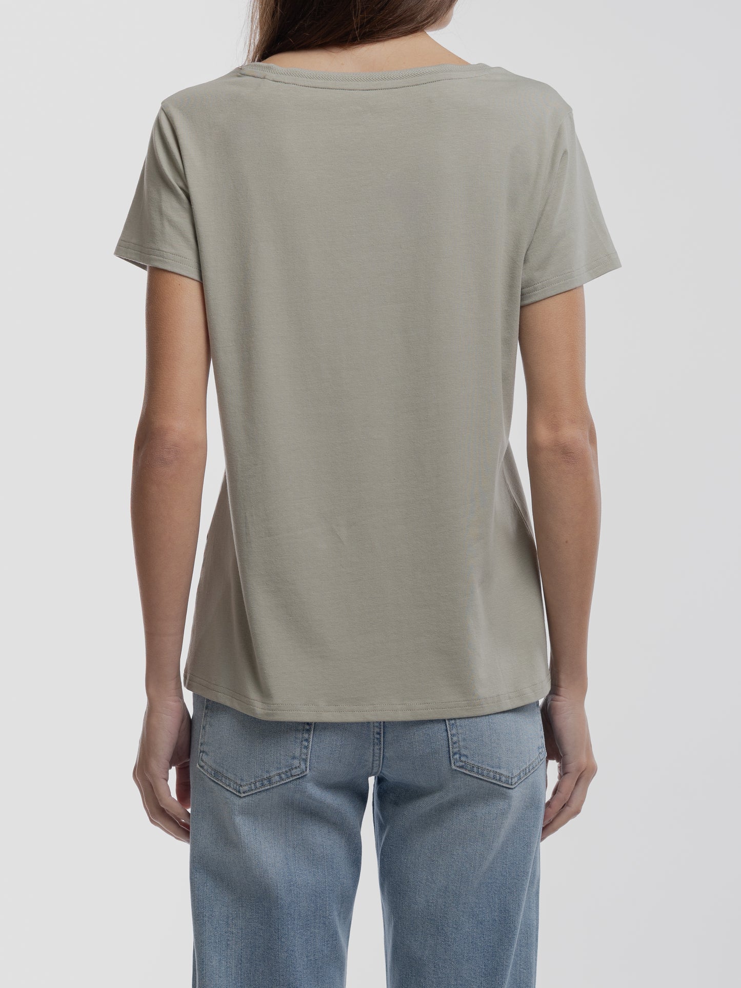 T-shirt T-MIA MC BLEACH KAKI - Teddy Smith