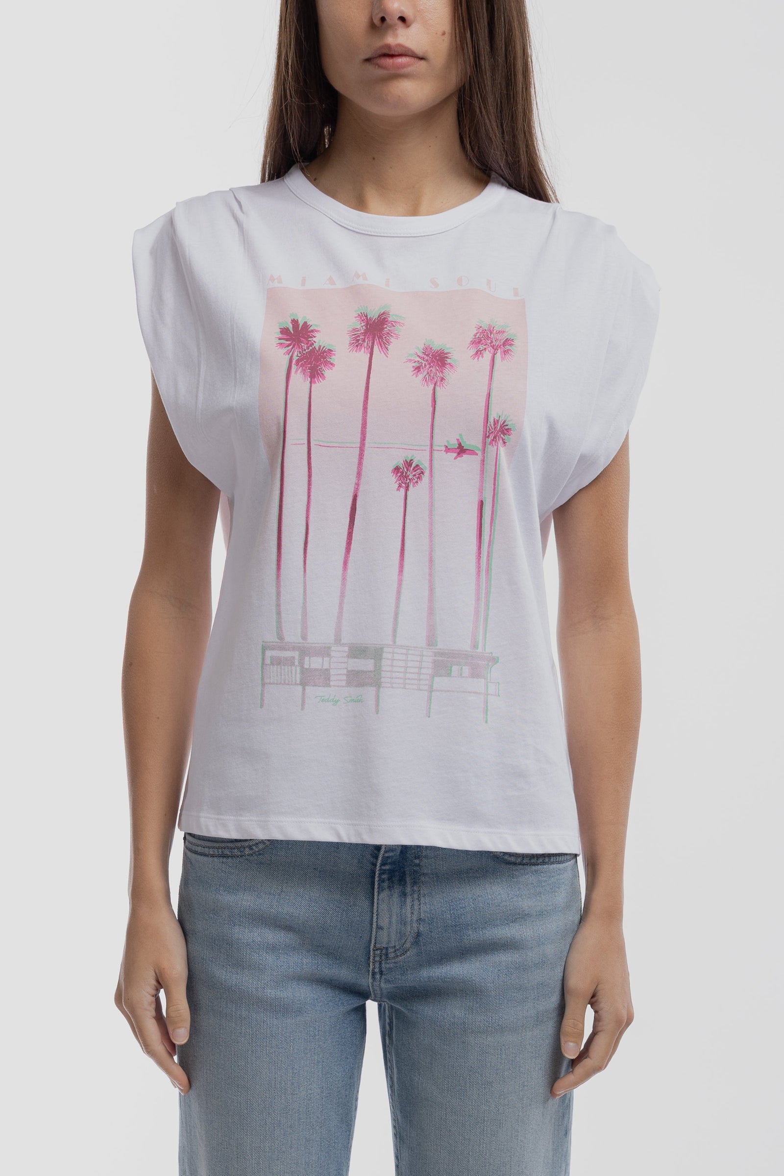 T-shirt T-MIAMI BLANC