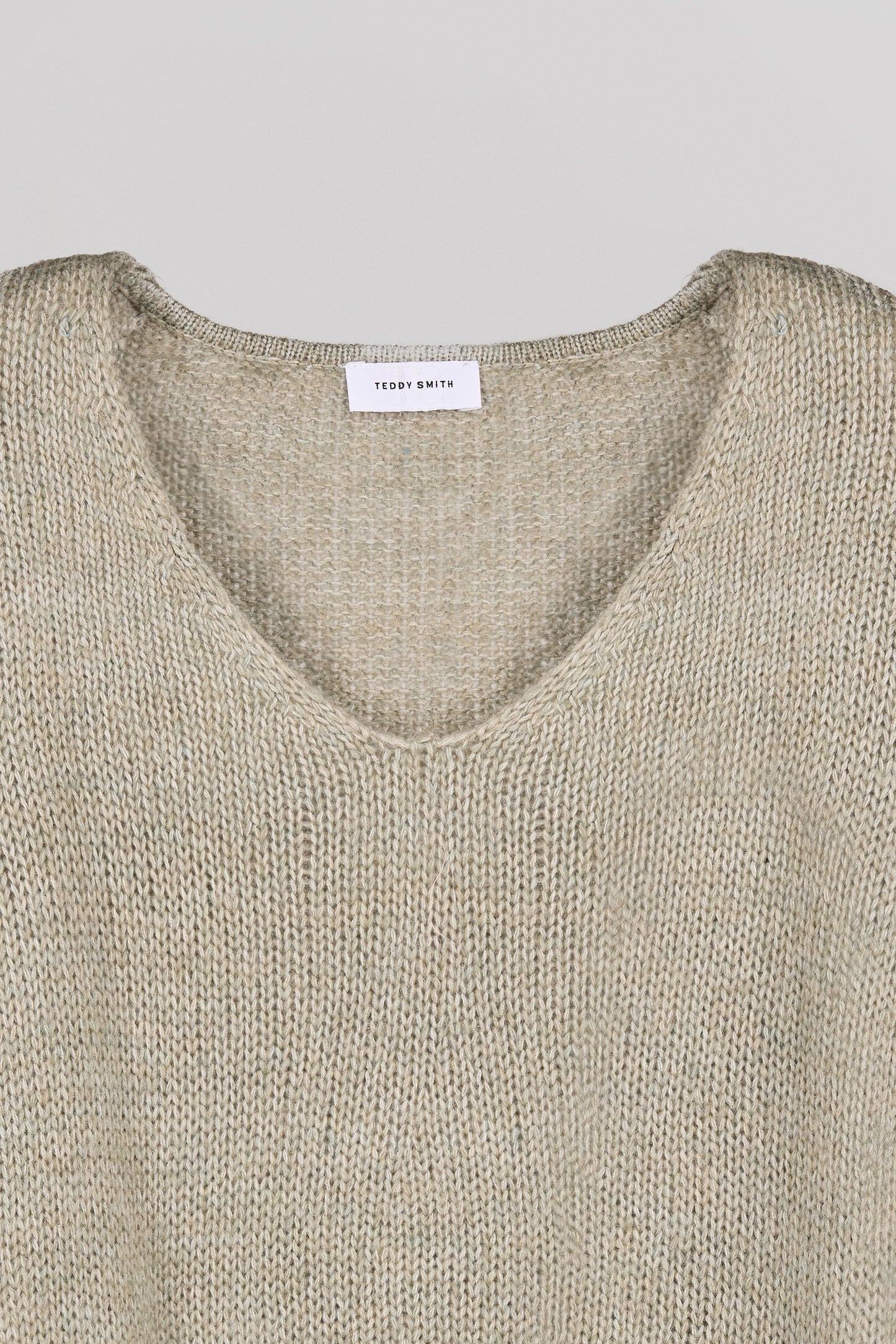 Pull avec laine P-MAGGIE BLEACH KAKI - Teddy Smith