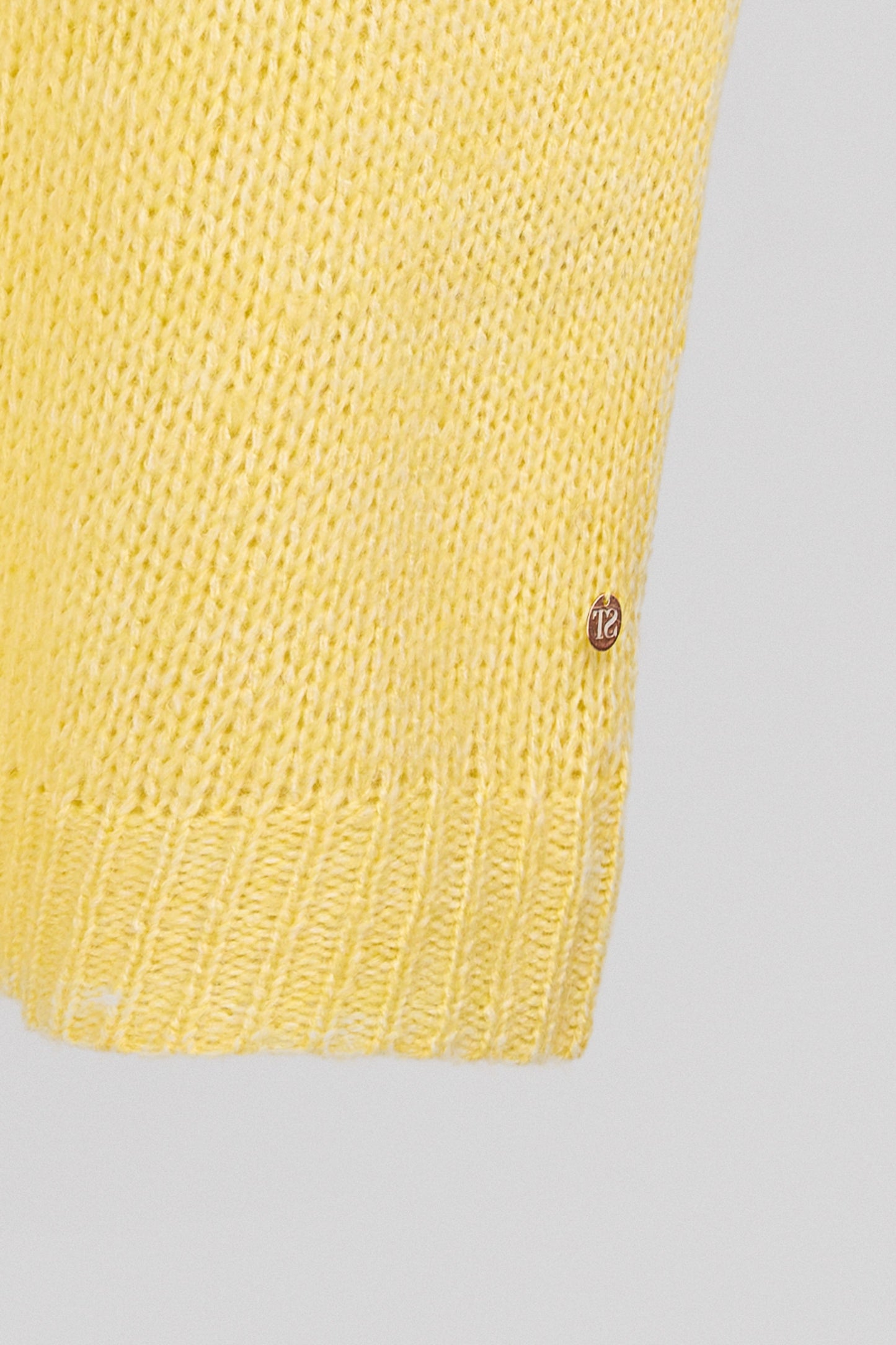Pull oversize avec laine P-MOCHI JAUNE CITRON - Teddy Smith