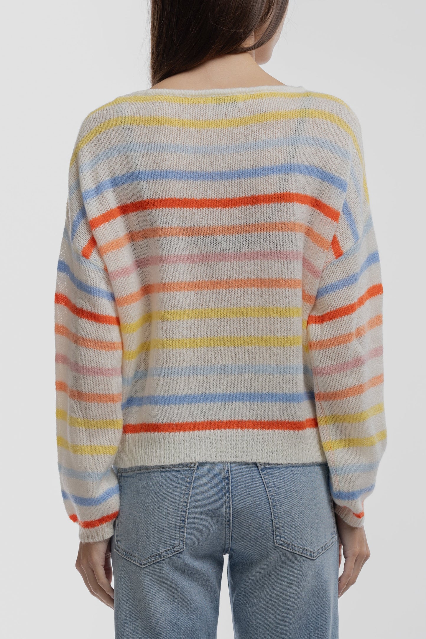Pull P-STRIPE MIDDLE WHITE - Teddy Smith