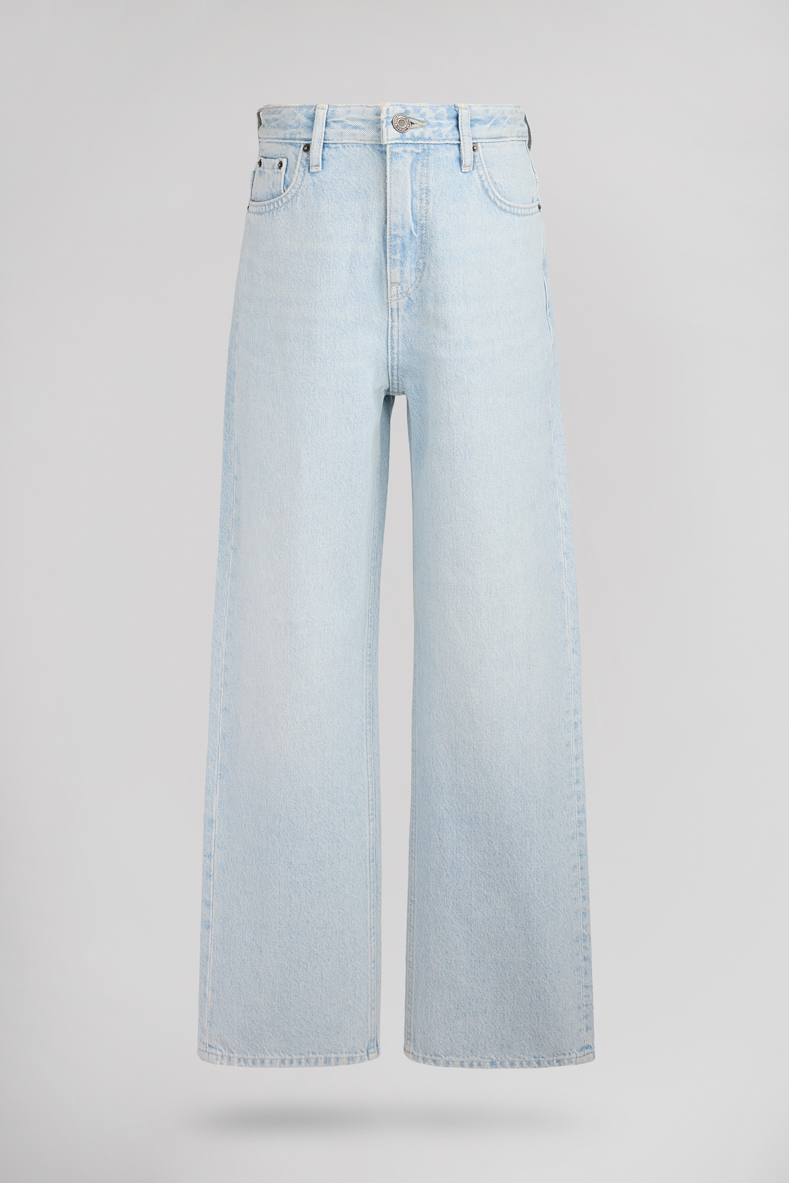 Jean large taille haute P-ELECTRA JR BLEACHED – Teddy Smith