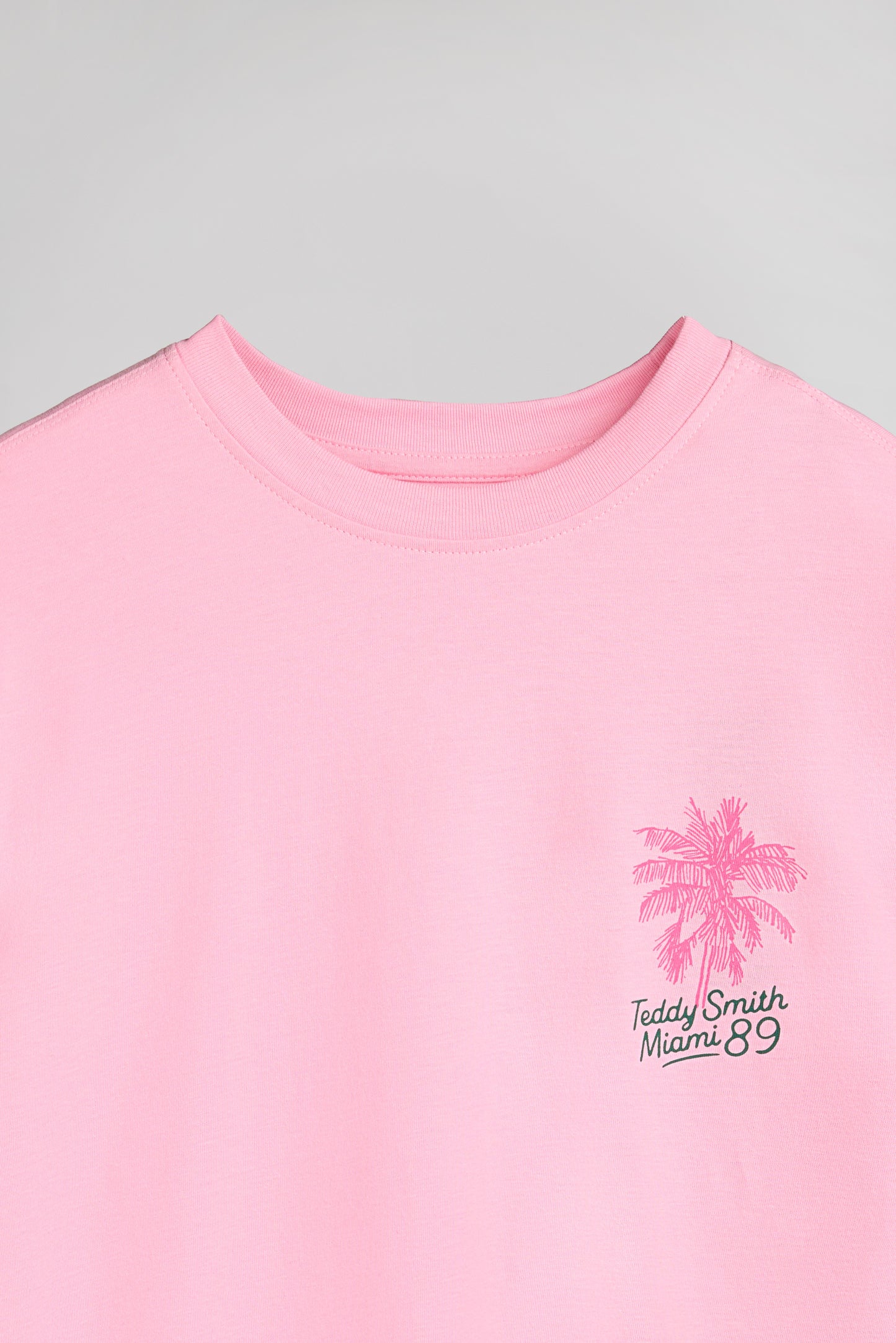 T-shirt T-LUCIENE MC JR ROSE BONBON - Teddy Smith