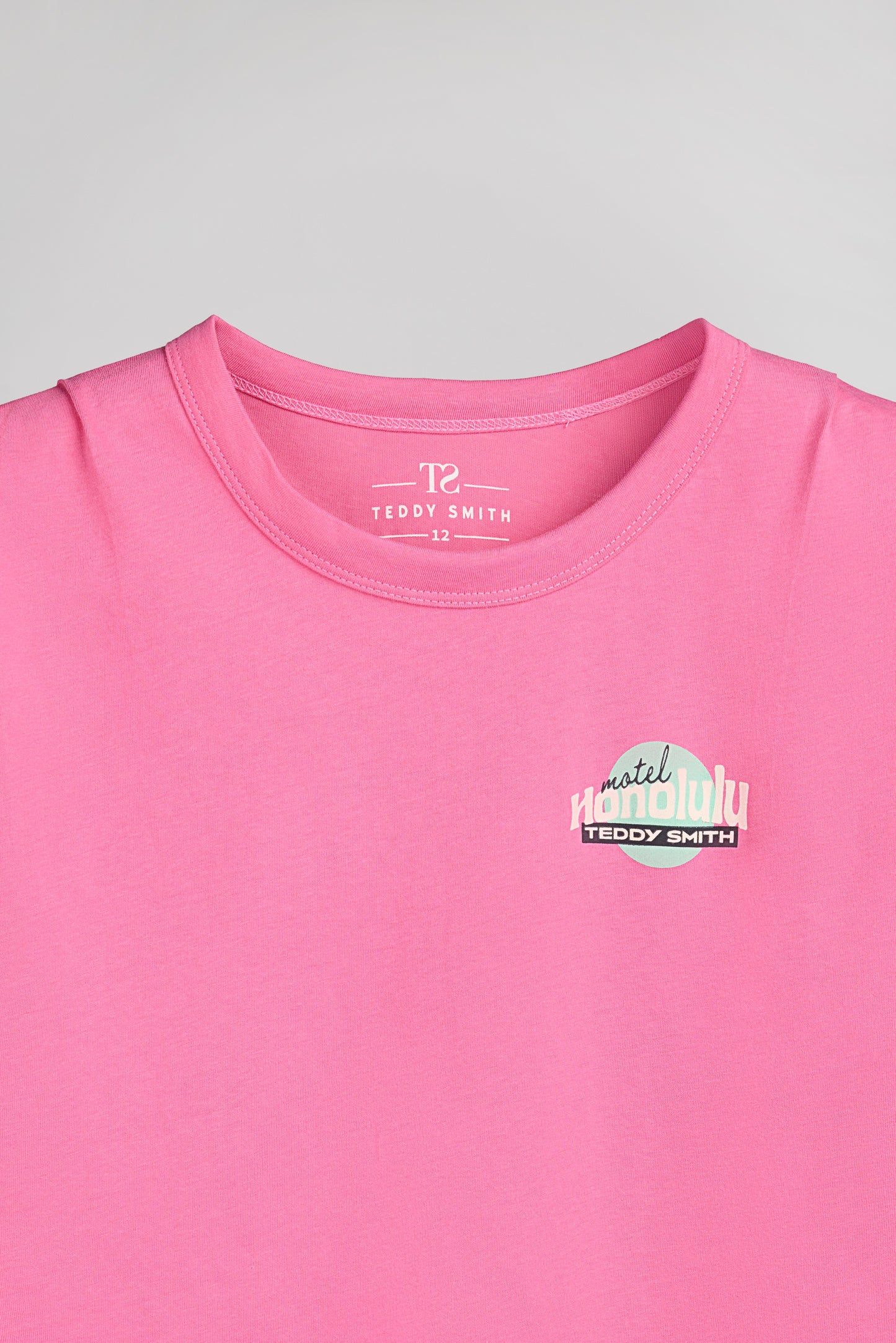 T-shirt T-MOTEL MC JR BUBBLE PINK - Teddy Smith