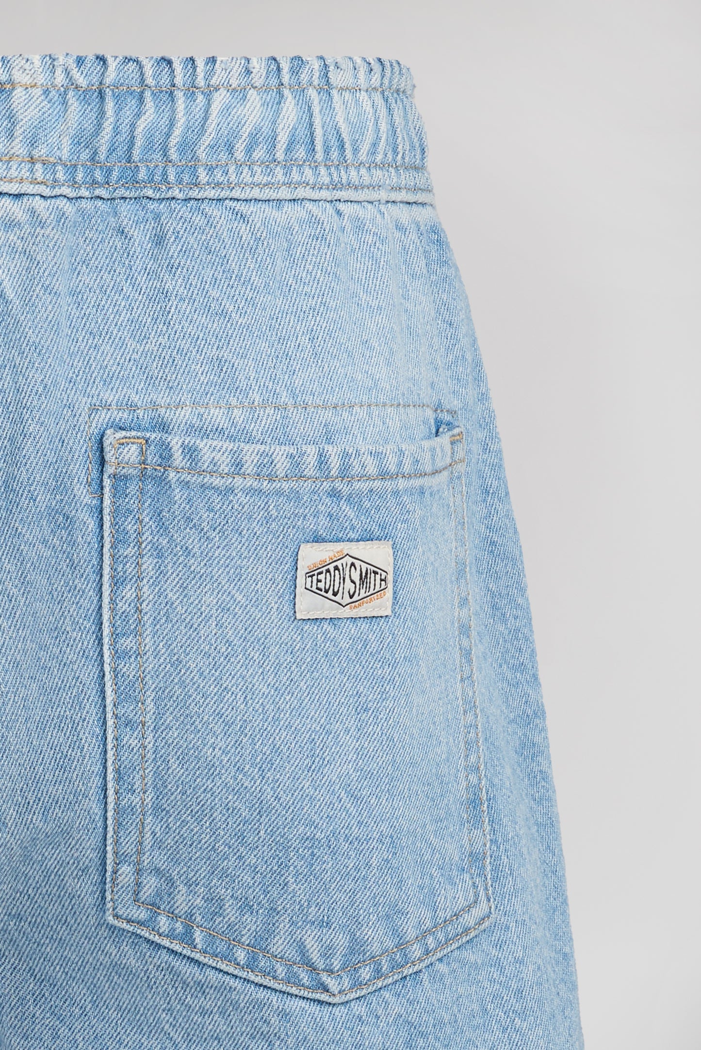 Short S-CAR BAGGY SH FRIPP / INDIGO CLAIR - Teddy Smith