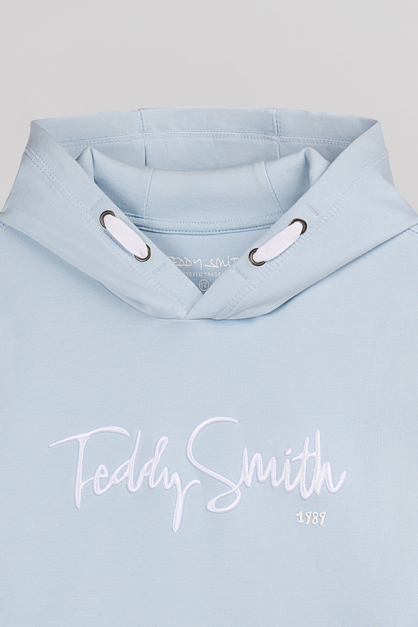 Sweat à capuche S-EVRY HOODY JR PASTEL BLUE - Teddy Smith