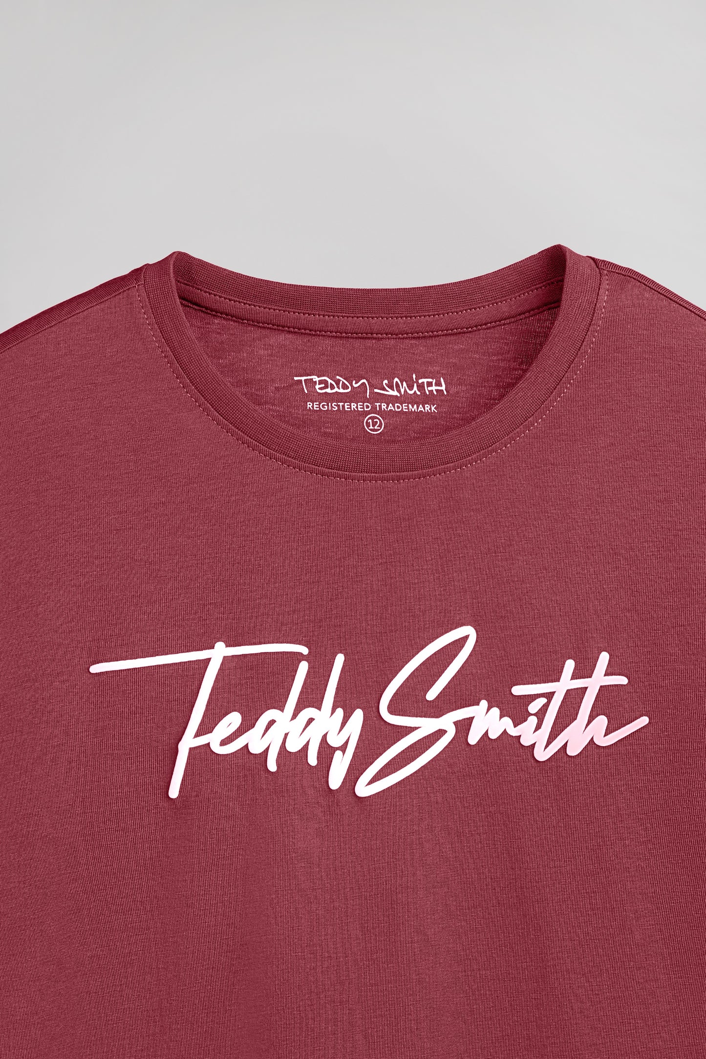 T-shirt T-EVAN MC JR FRAMBOISE FONCE - Teddy Smith